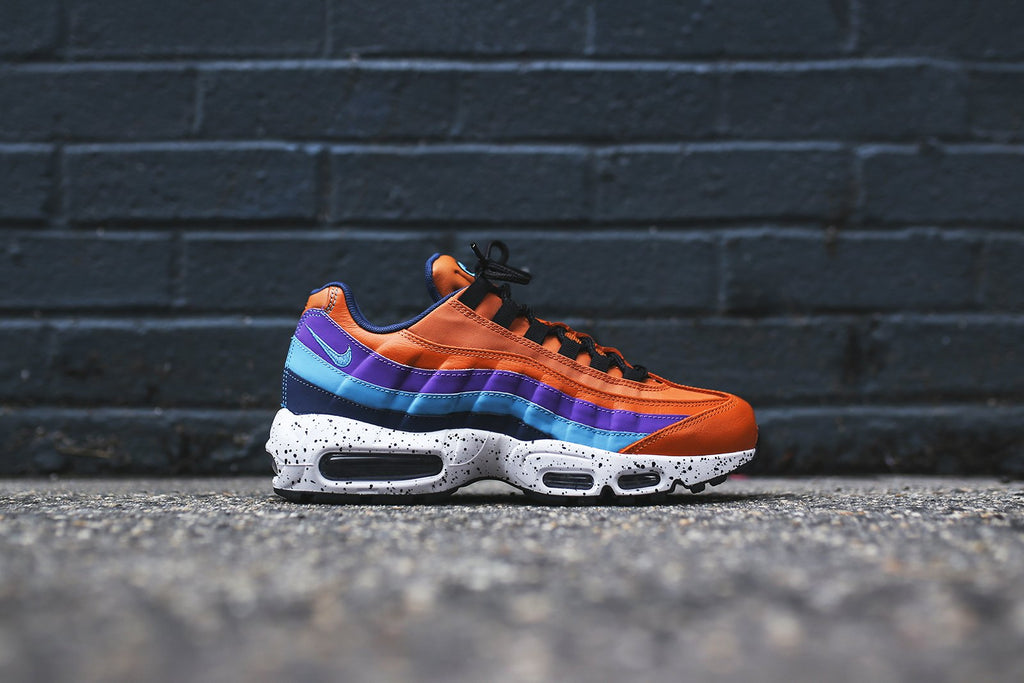 Orange and white air max 95 2025