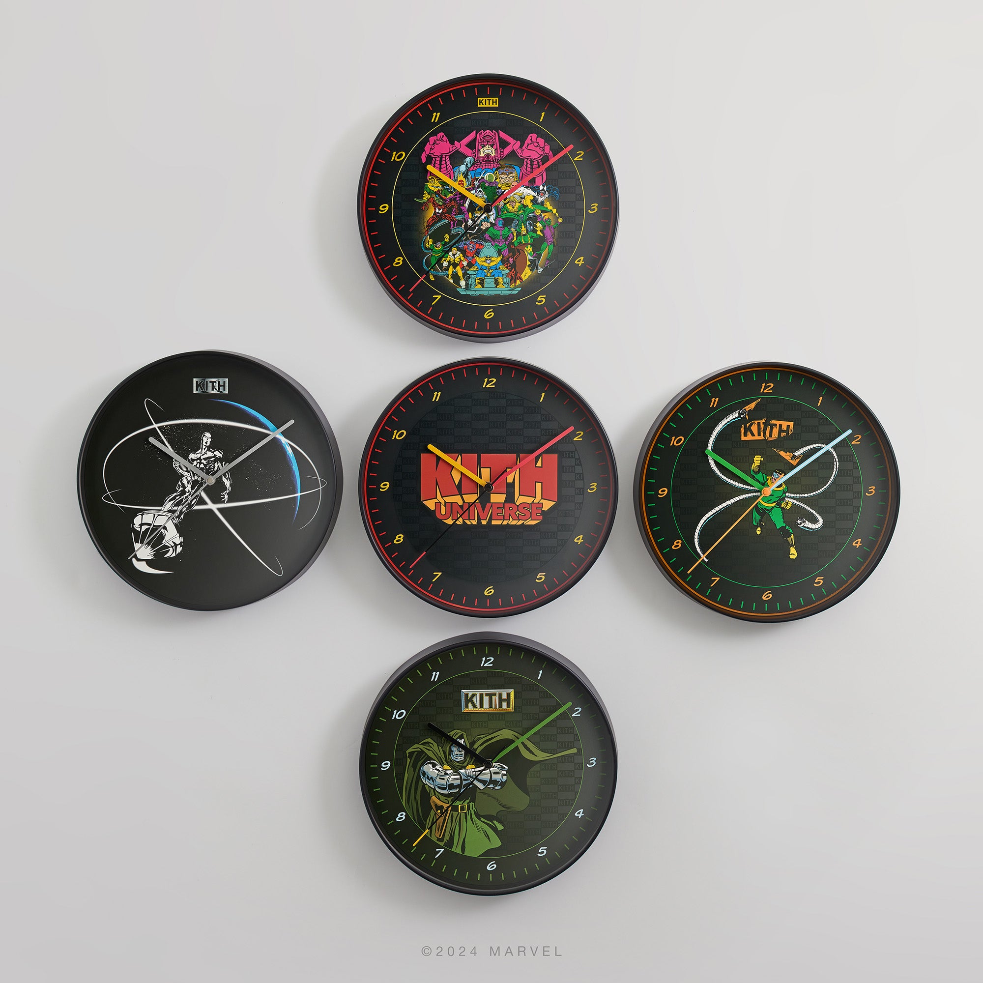 KITH Marvel wall clock 時計 ヴィラン Kith x Marvel Super Villains Team Up Clock Multicolor - SS24 - US