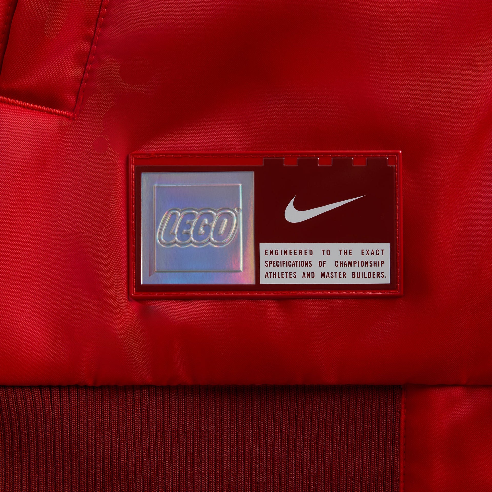 Nike x LEGO Collection Kids Basketball Jacket - Rush Red / Dark Cayenne / Dark Cayenne