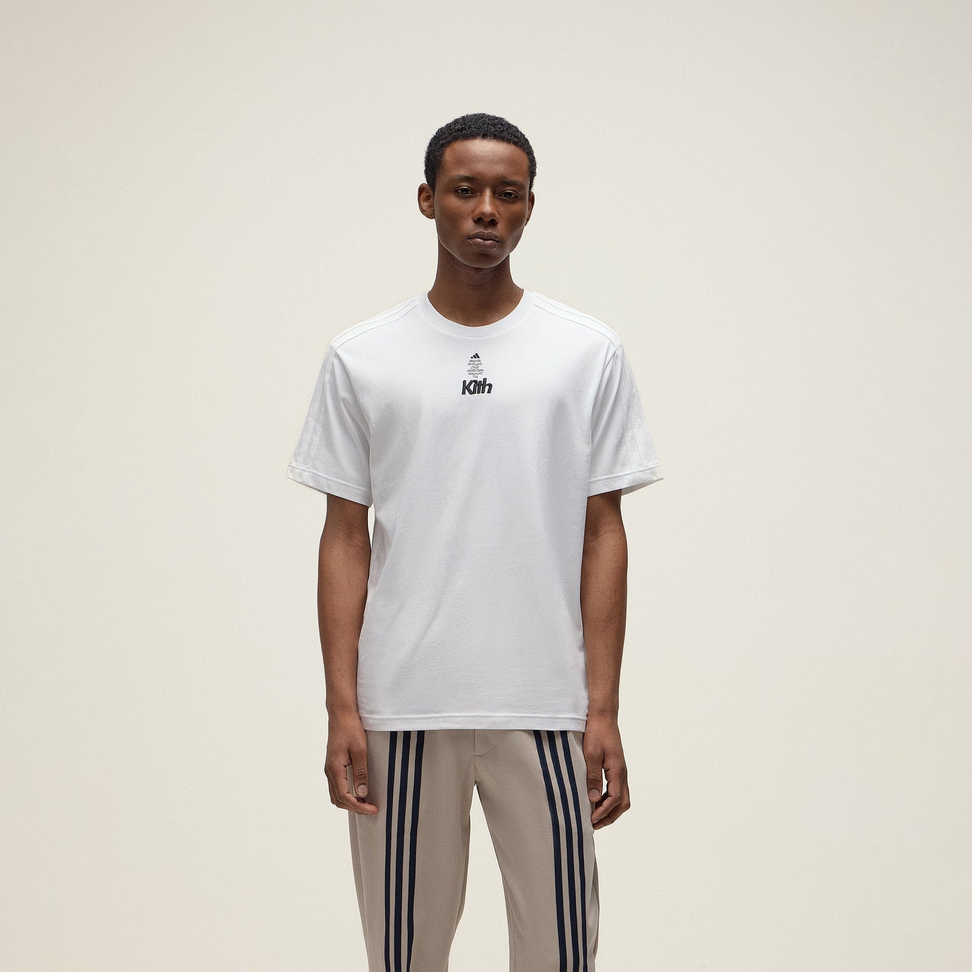 Kith for adidas Football Short Sleeve Tee in White
