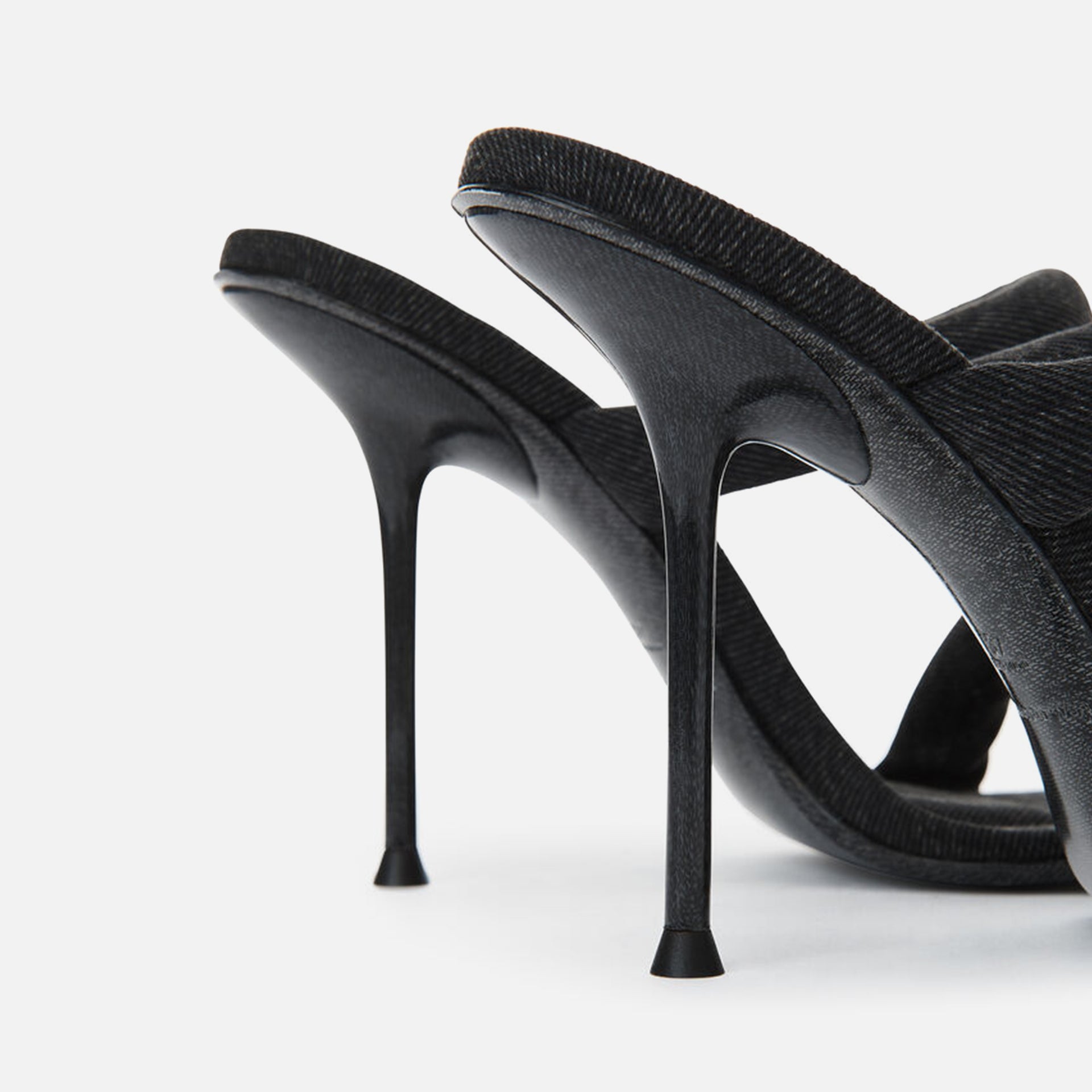 Alexander Wang Julie Tubular Sandal - Grey Aged Denim