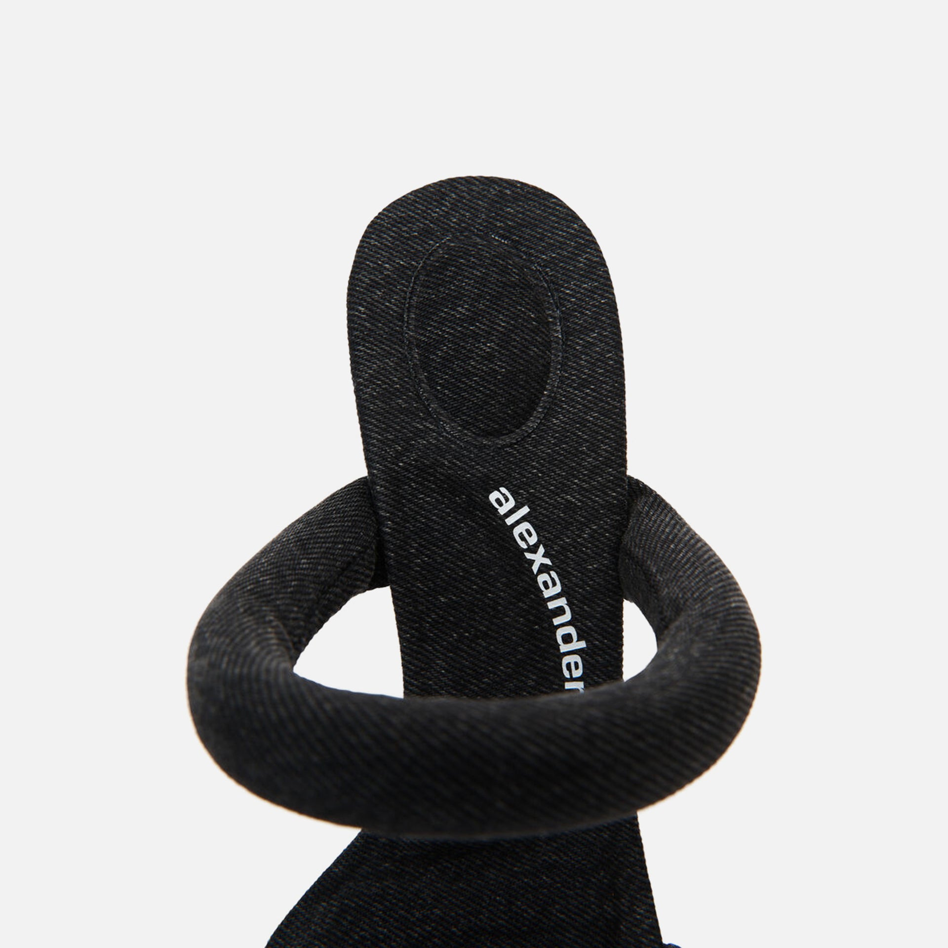 Alexander Wang Julie Tubular Sandal - Grey Aged Denim