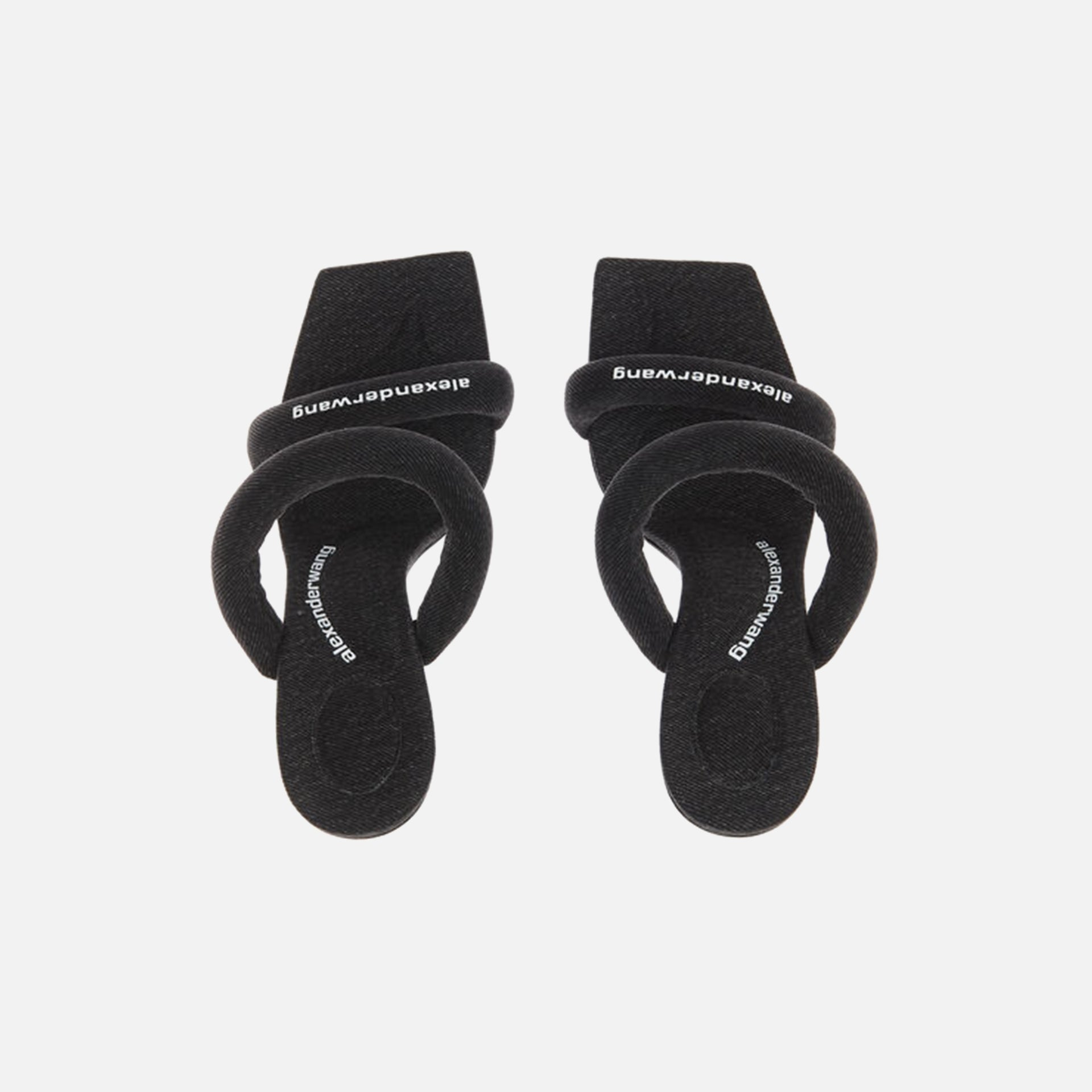 Alexander Wang Julie Tubular Sandal - Grey Aged Denim