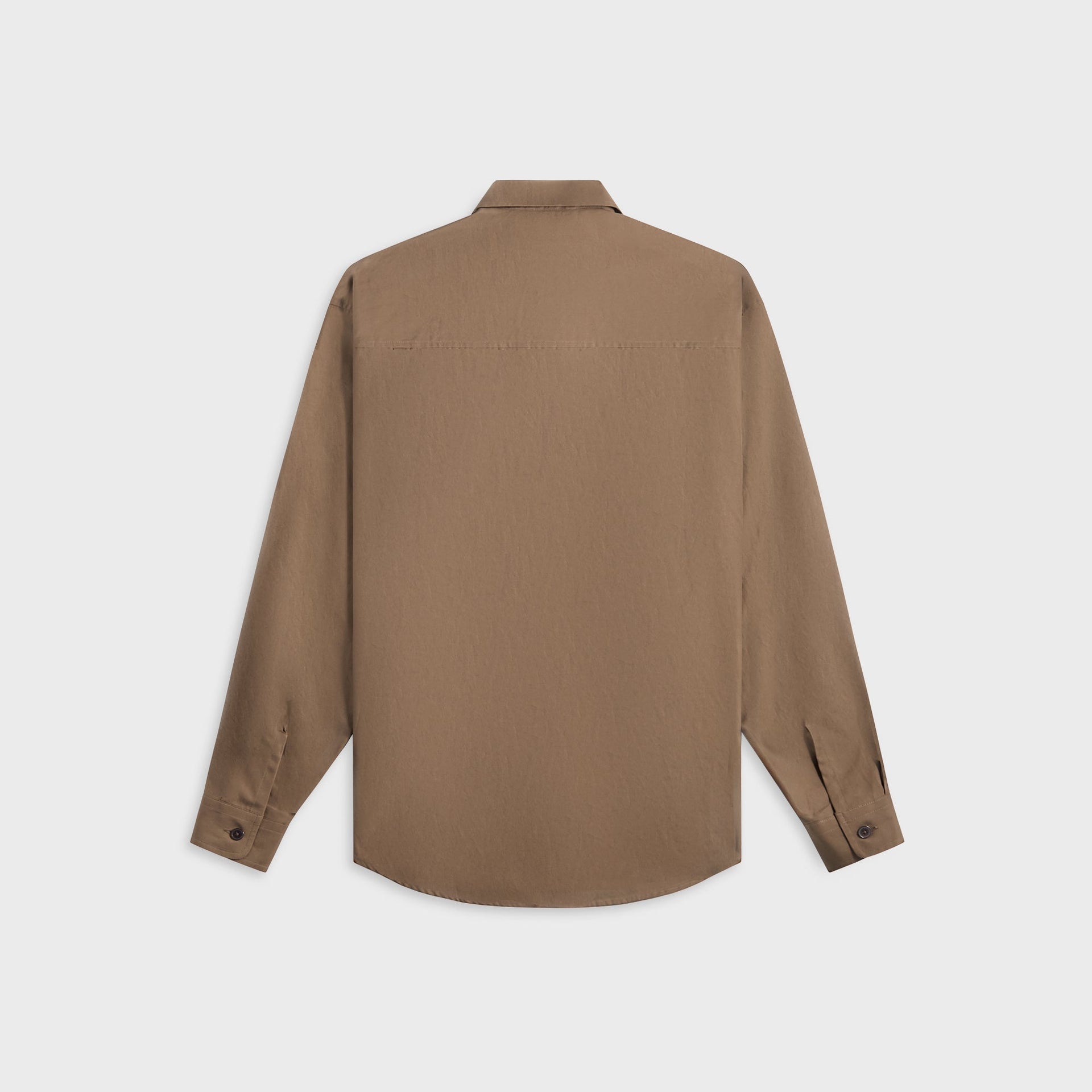 Auralee Washed Finx Cotton Shirt - Brown