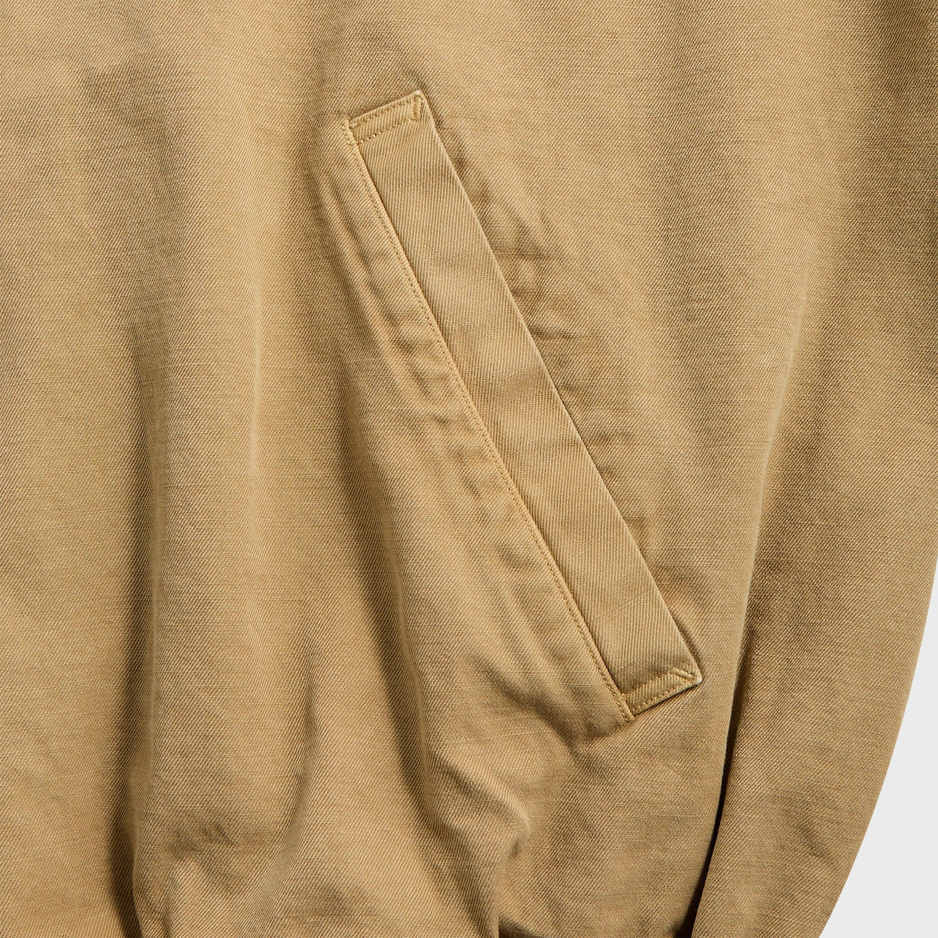 Auralee Product Dyed Finx Garbadine Swing Top - Dyed Beige