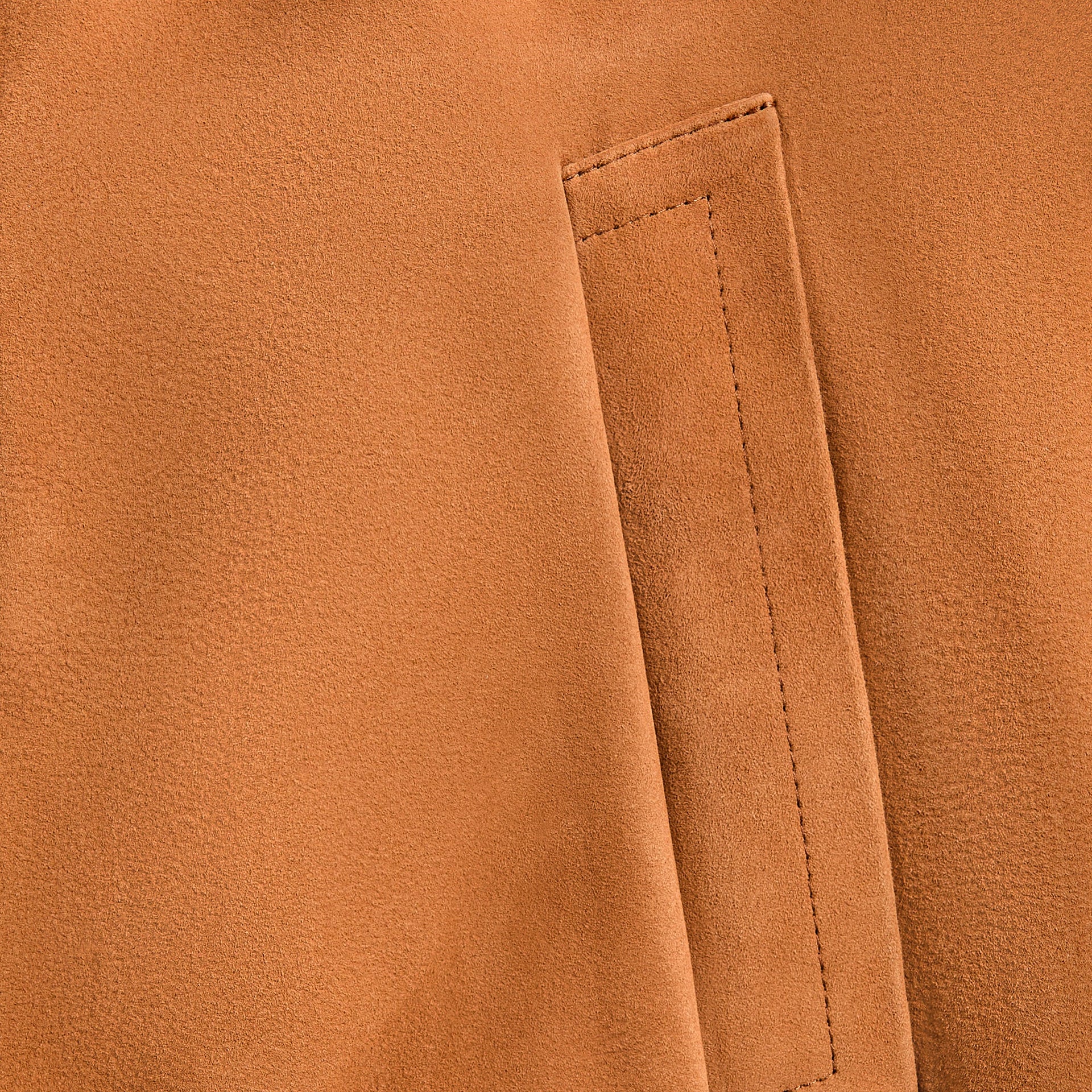 Auralee Lamb Suede Zip Blouson - Camel