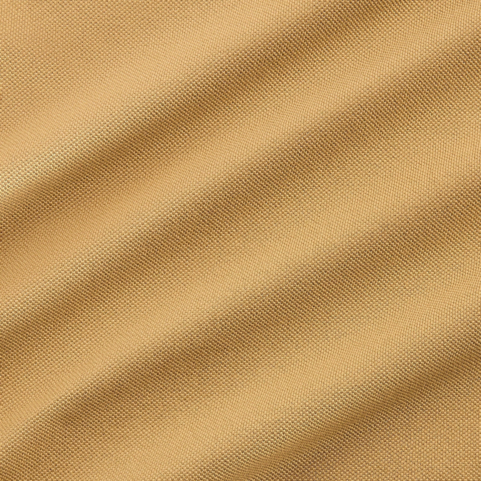 Auralee Pima Cotton Heavy Pique Polo - Khaki Beige