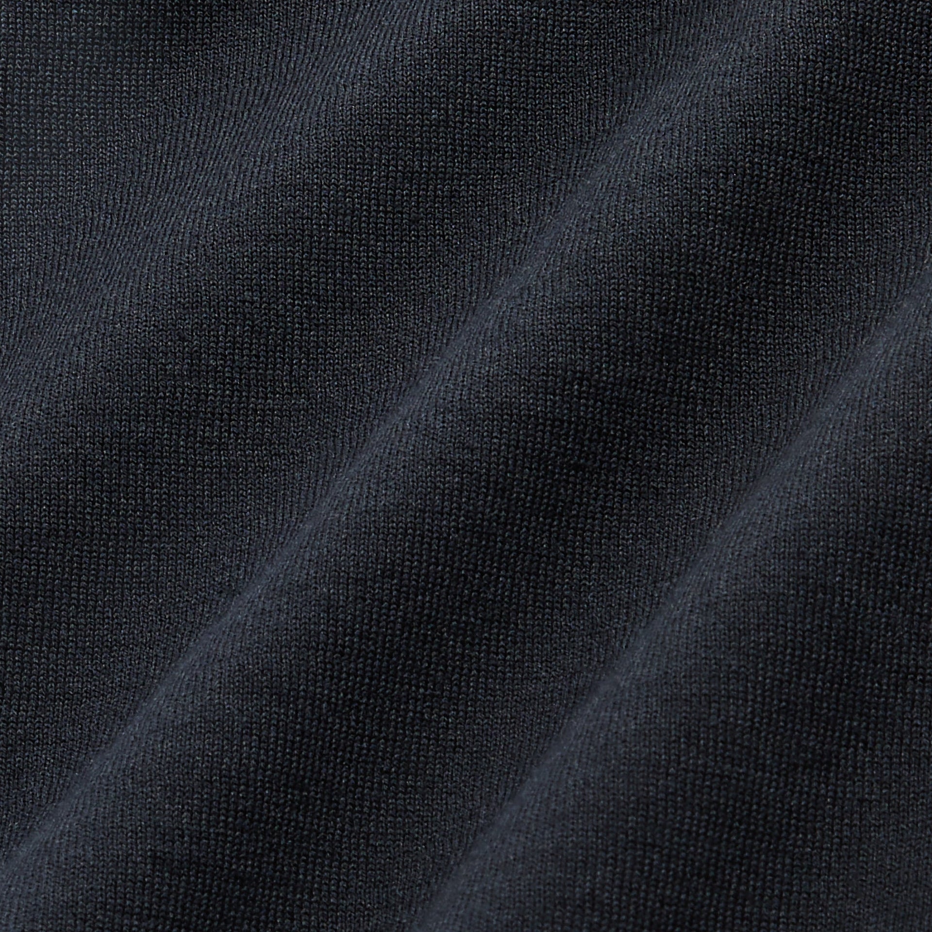 Auralee Super High Gauge Cotton Knit Polo - Dark Navy