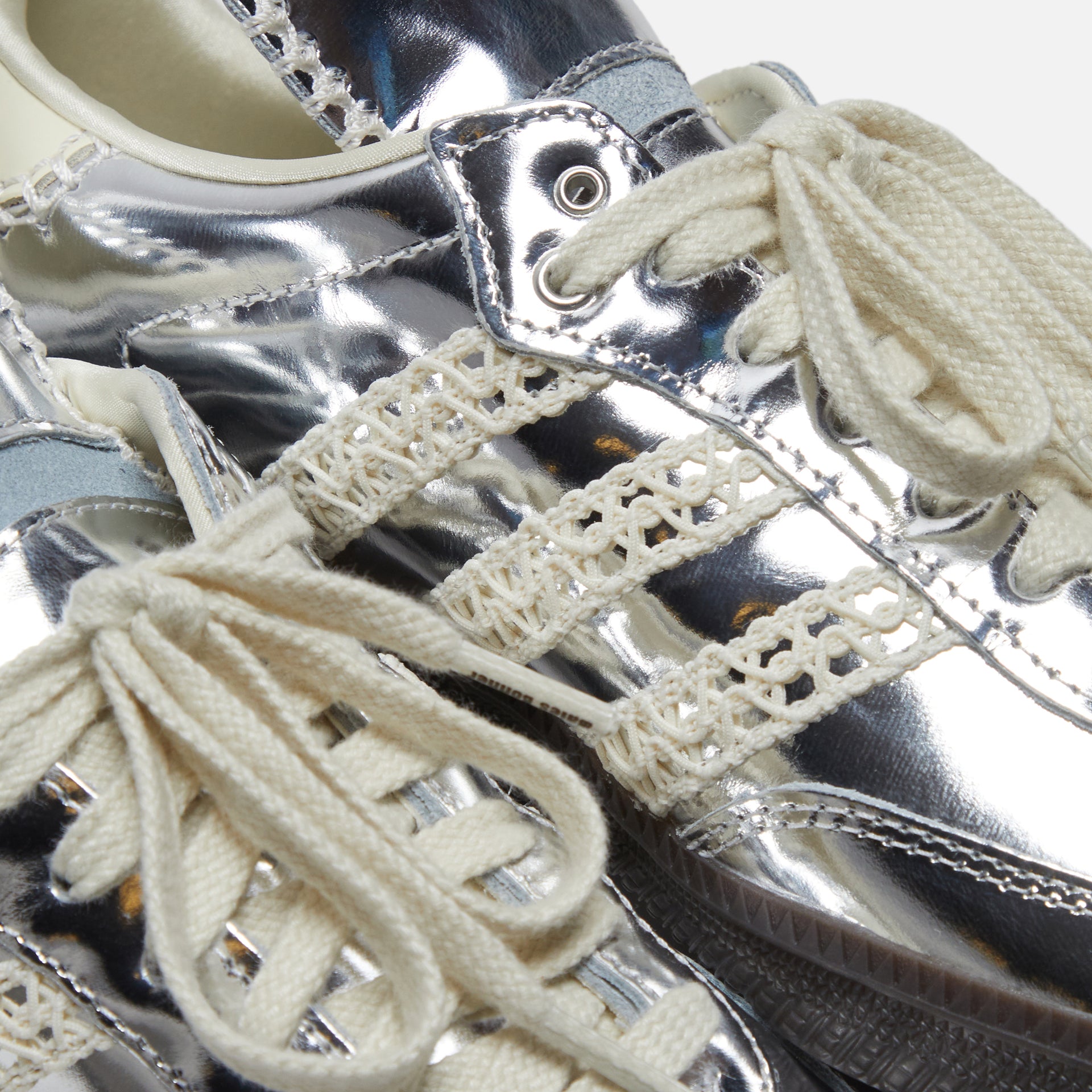 adidas x Wales Bonner Samba - Metallic Silver / Cream / White / Grey