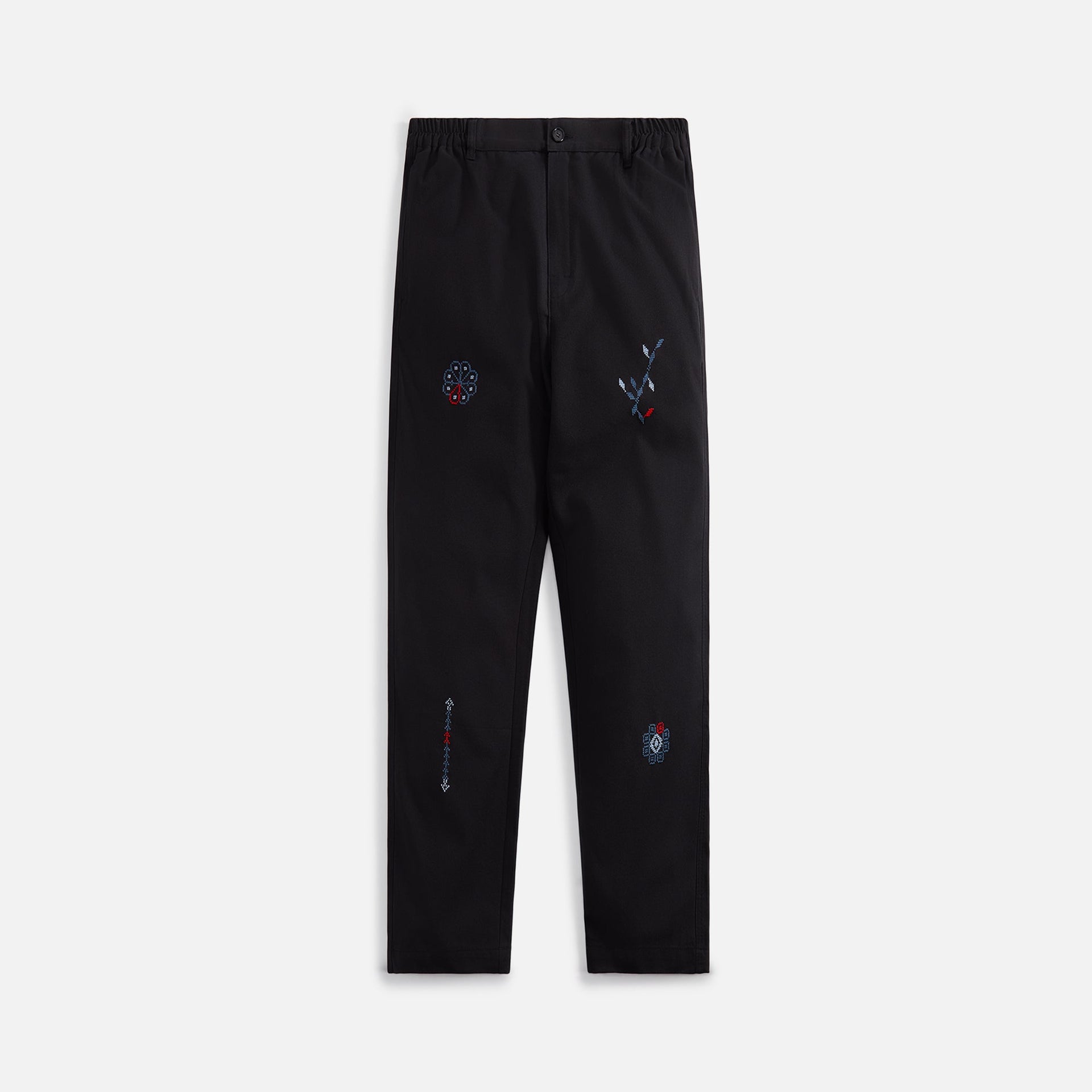 Adish Wardat Wool-Blend Elasticated Waistband Pant - Black