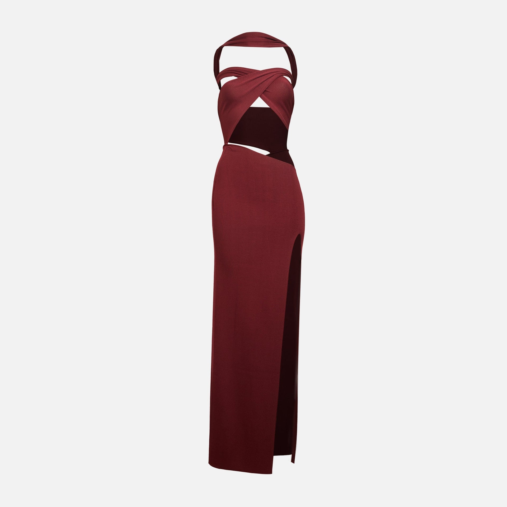 Aya Muse Stero Dress - Burgundy