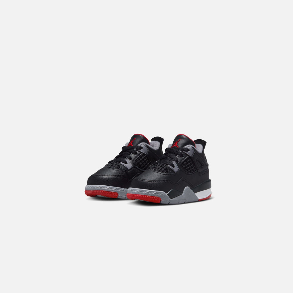 Air jordan fashion retro 4 black and red