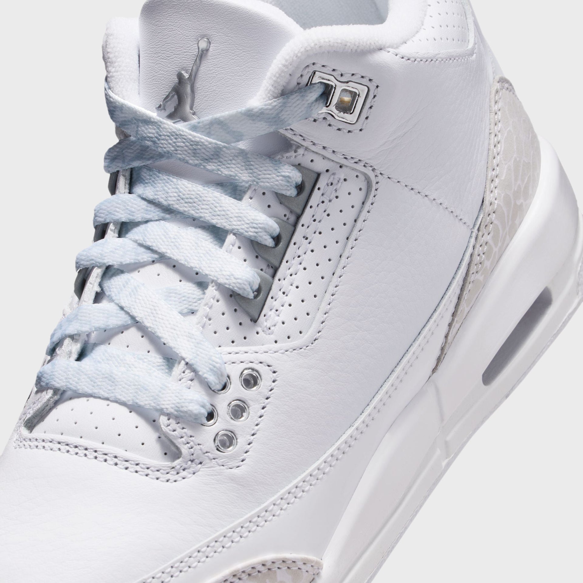 Nike PS Air Jordan 3 Retro - White / Metallic Silver / White