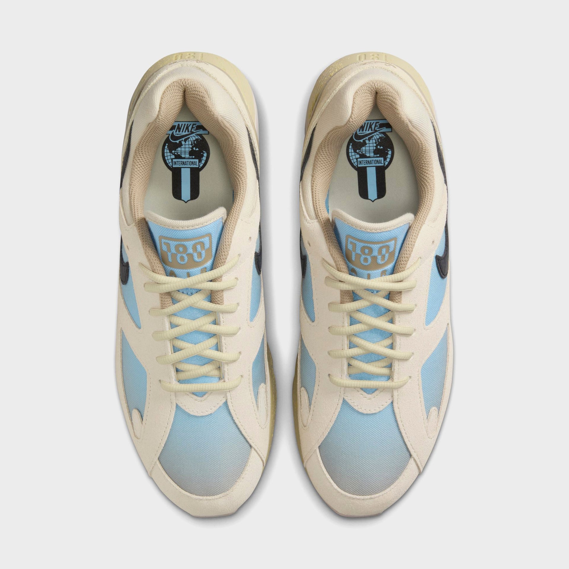 Nike Air 180 - Light Khaki / Black / Team Gold / Psychic Blue