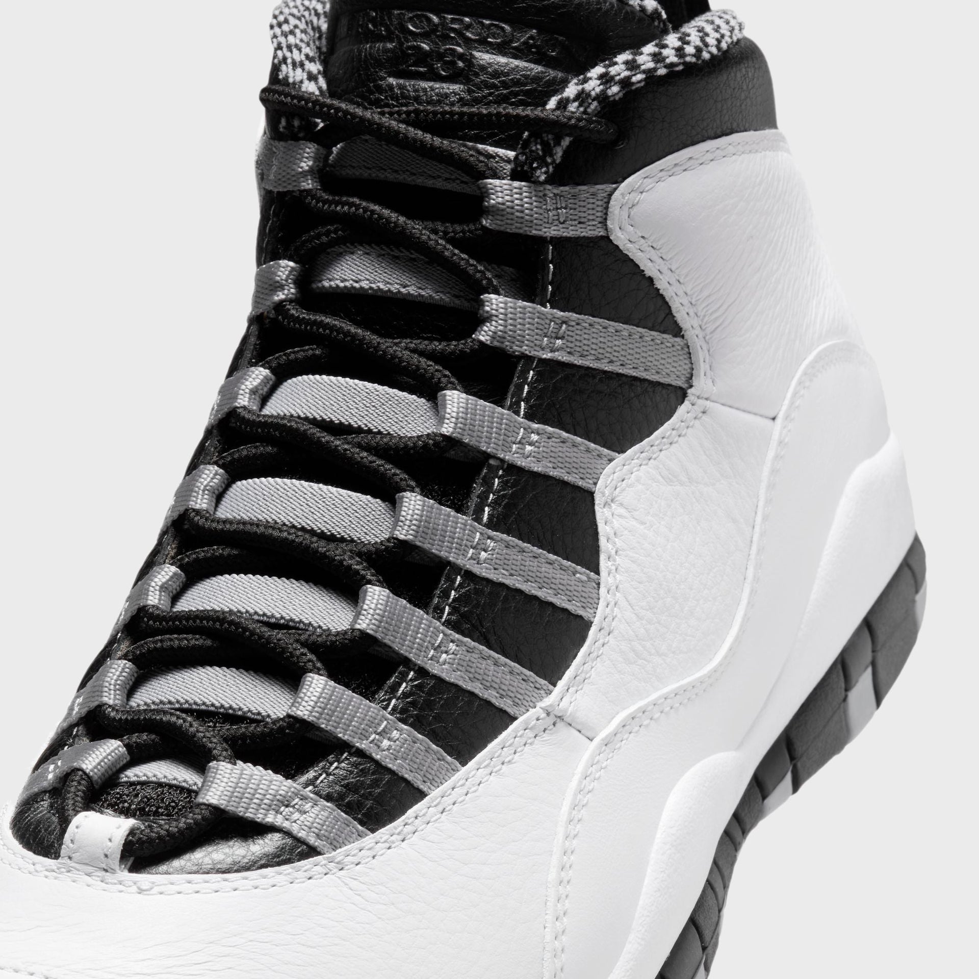 Jordan Air Jordan 10 Retro - White / Black / Light Steel Grey / Dark Powder Blue