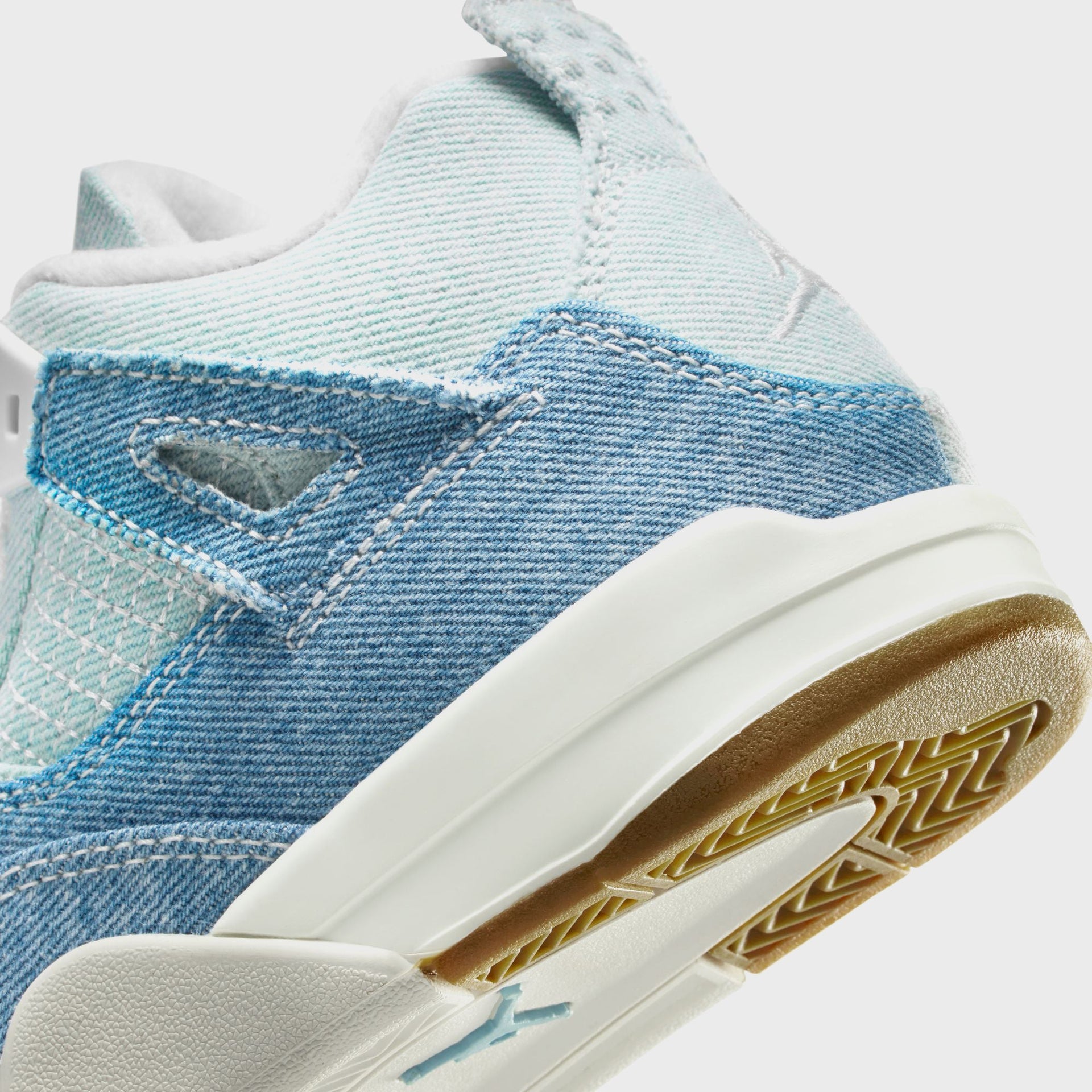 Jordan PS Air Jordan 4 Retro - Tex Sail / Worn Blue / Metallic Gold