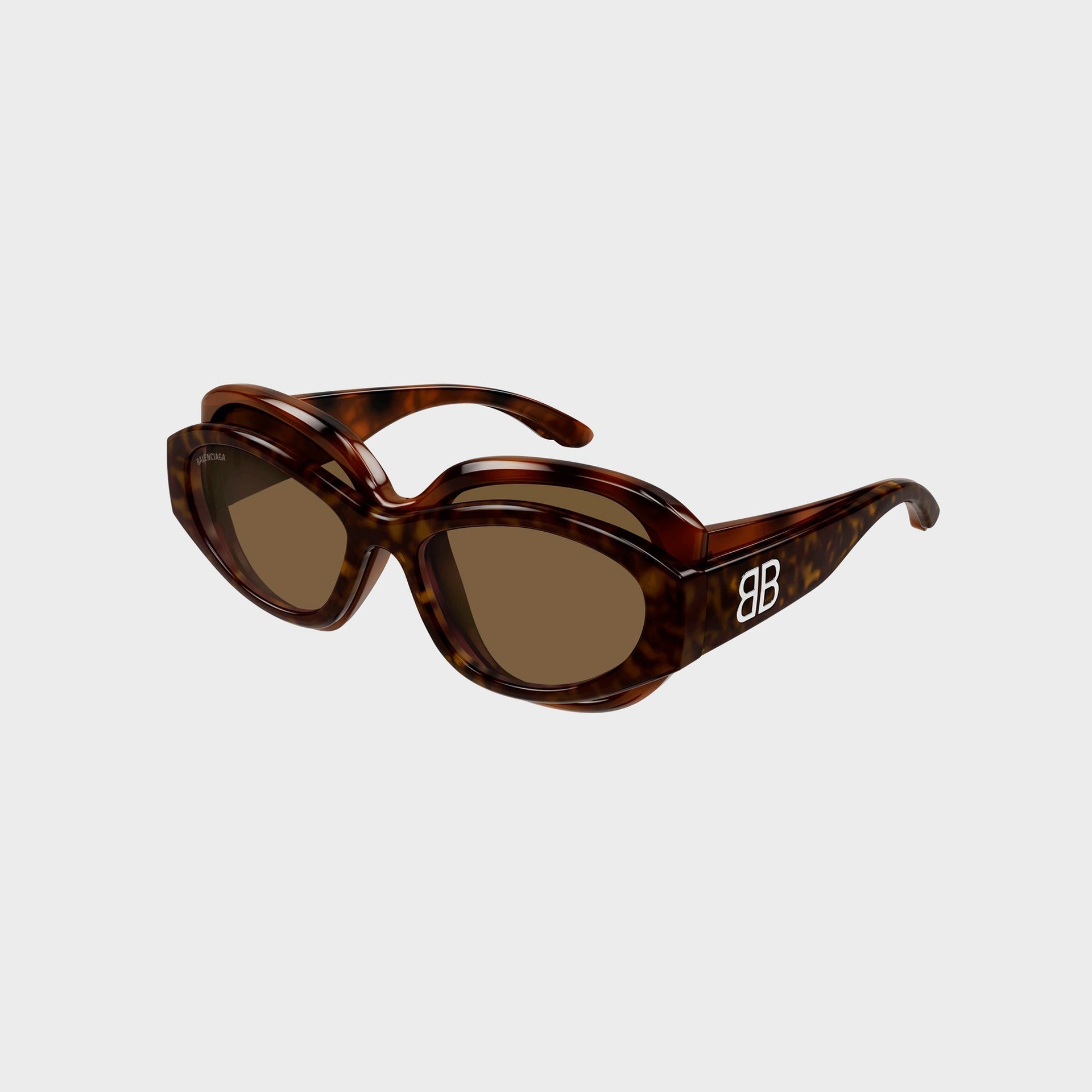 Balenciaga Nicotine Sunglasses - Havana / Brown