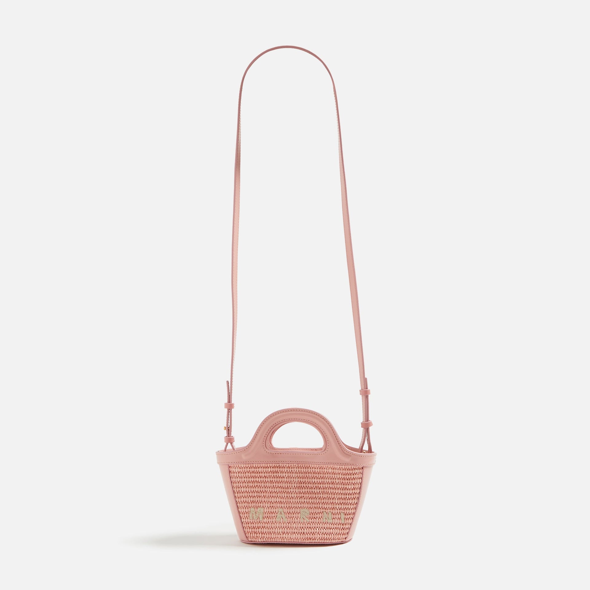 Marni Tropicalia Micro Raffia Bag - Light Pink