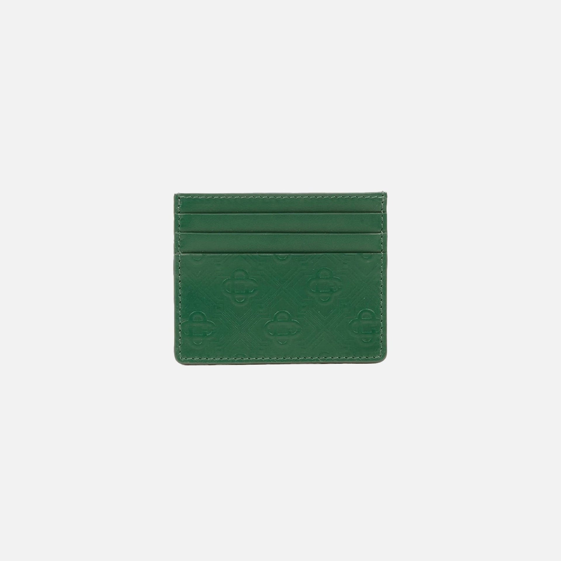 Casablanca Embossed Card Holder - Evergreen