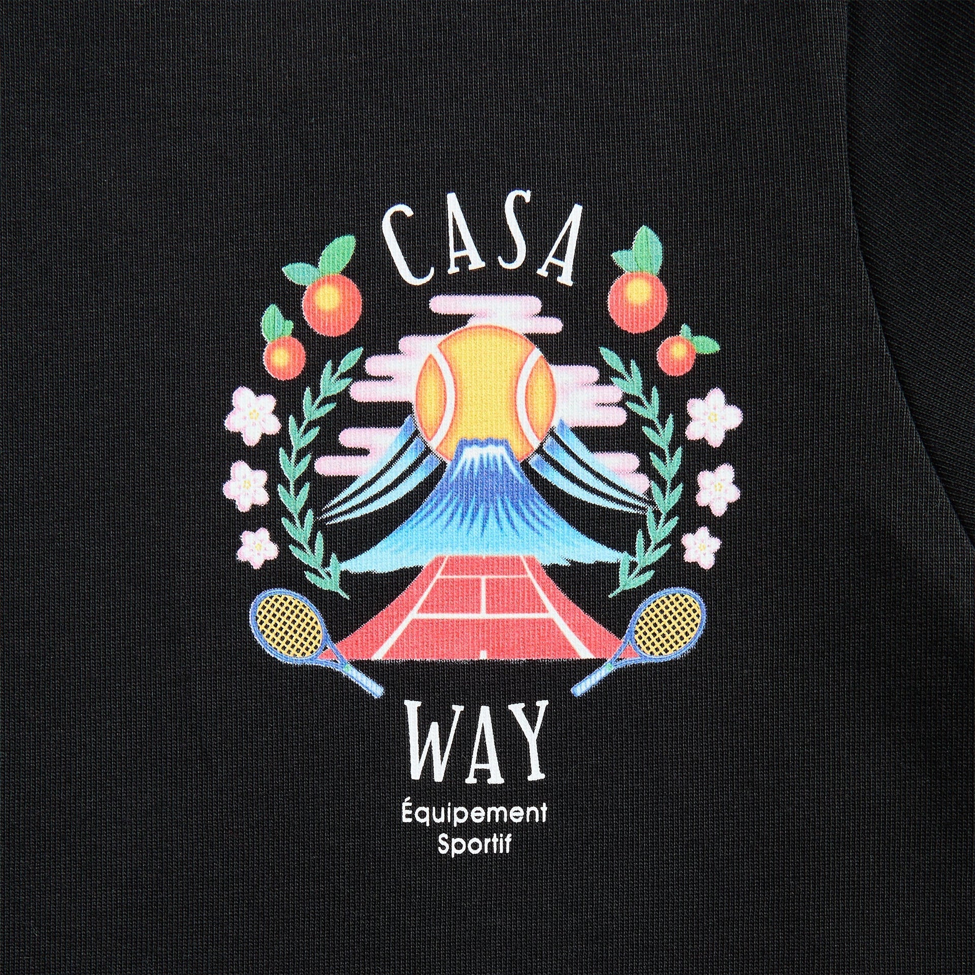 Casablanca Casa Way Mountain Printed Tee in Black