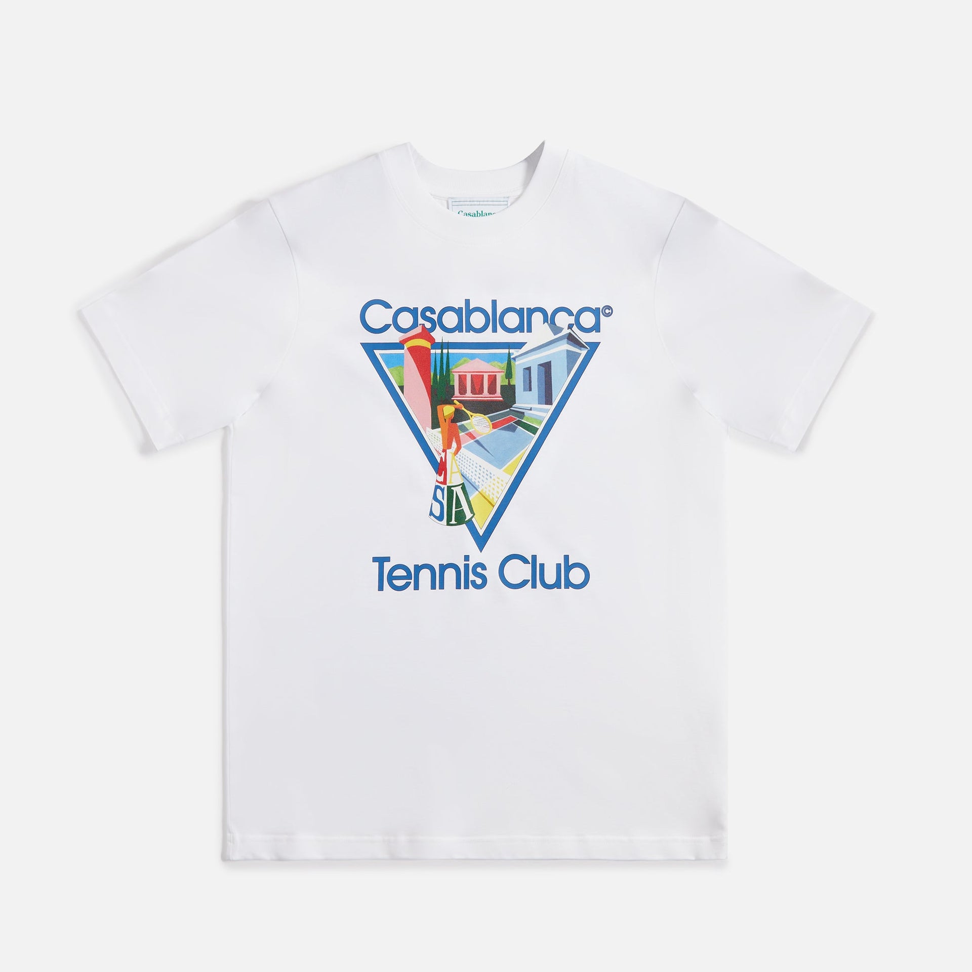 Casablanca La Joueuse Printed Unisex Tee - White