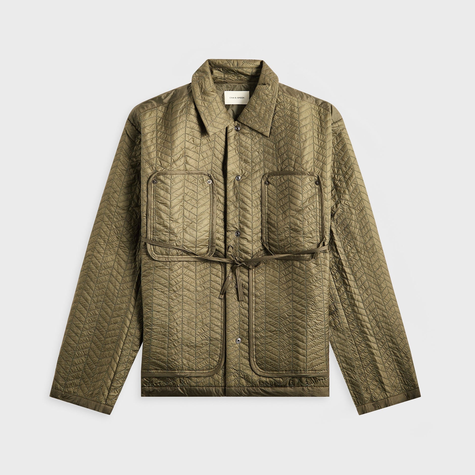 Craig Green Quilted Worker Jacket - Green