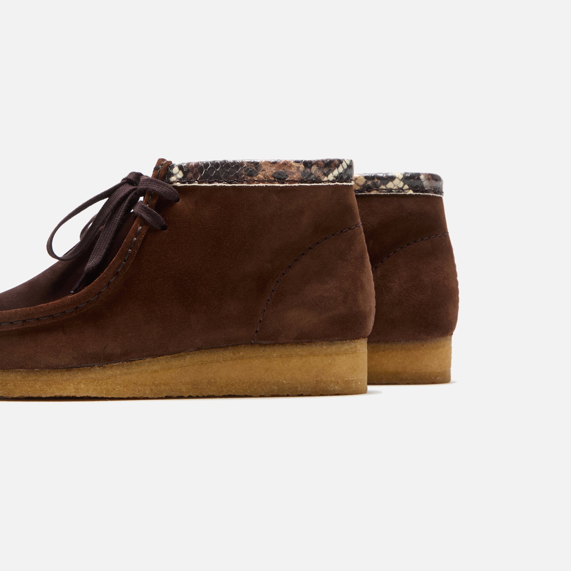 Clarks Wallabee Boot - Brown Snake Combination