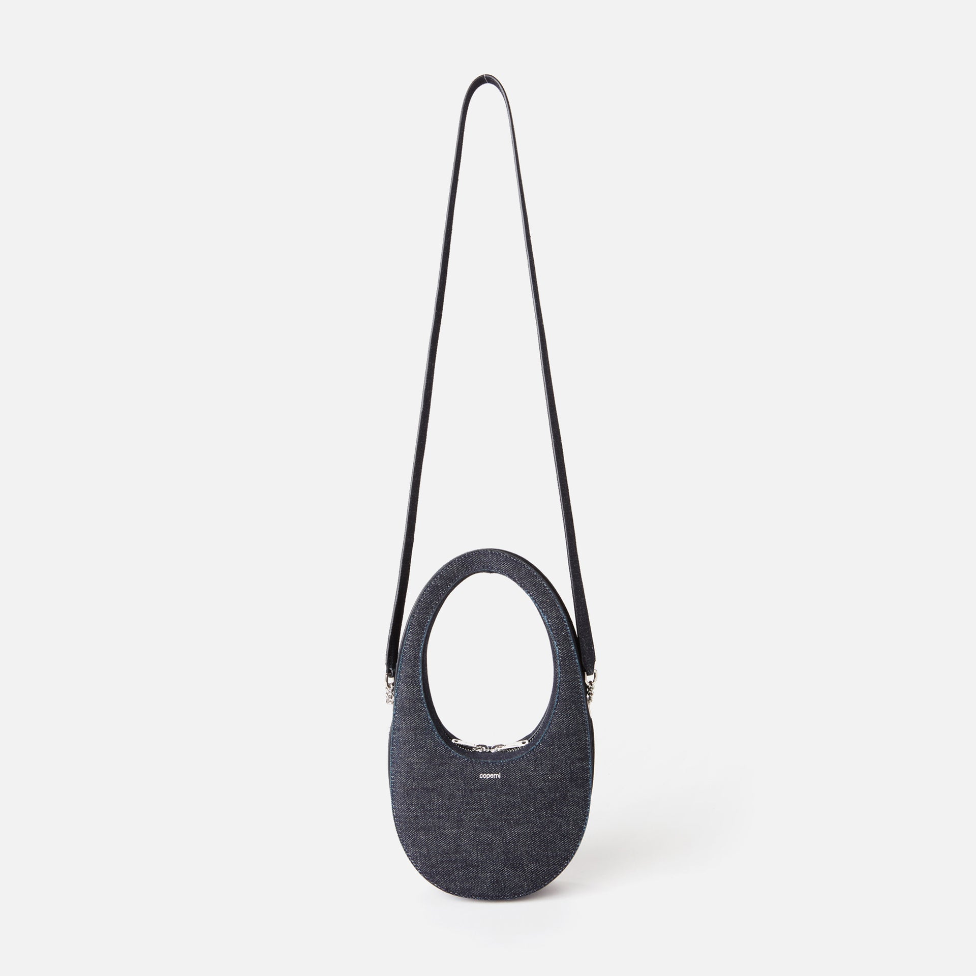 Coperni Denim Mini Swipe Bag - Blue