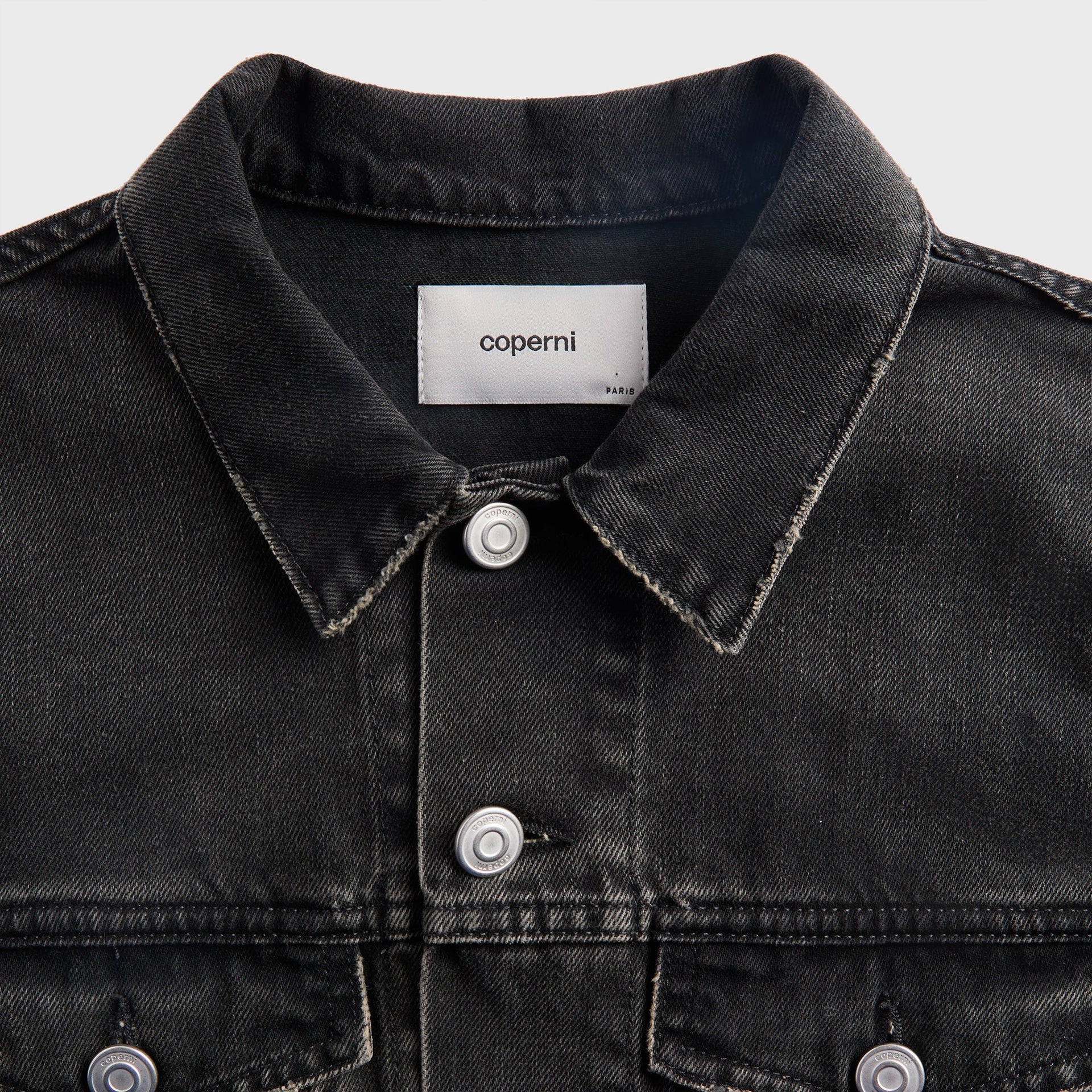 Coperni Hybrid Denim Short Jacket - Black