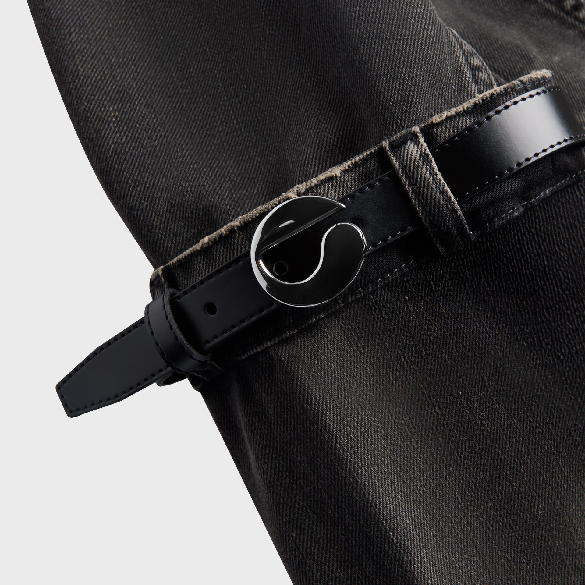 Coperni Hybrid Denim Short Jacket - Black