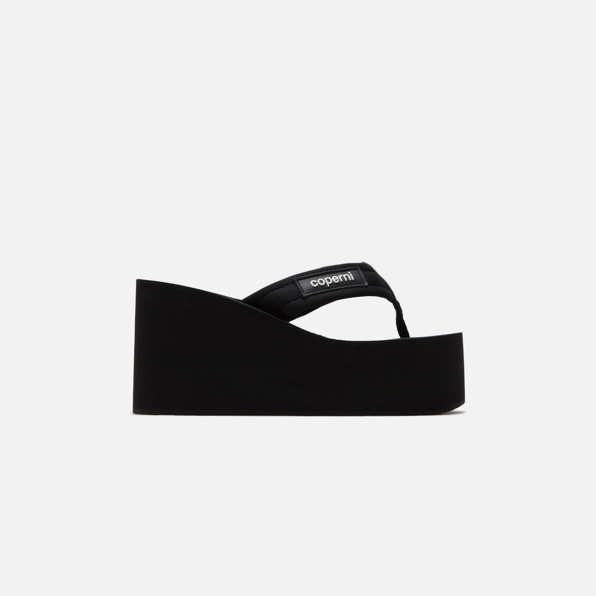 Coperni Branded Wedge Sandal - Black
