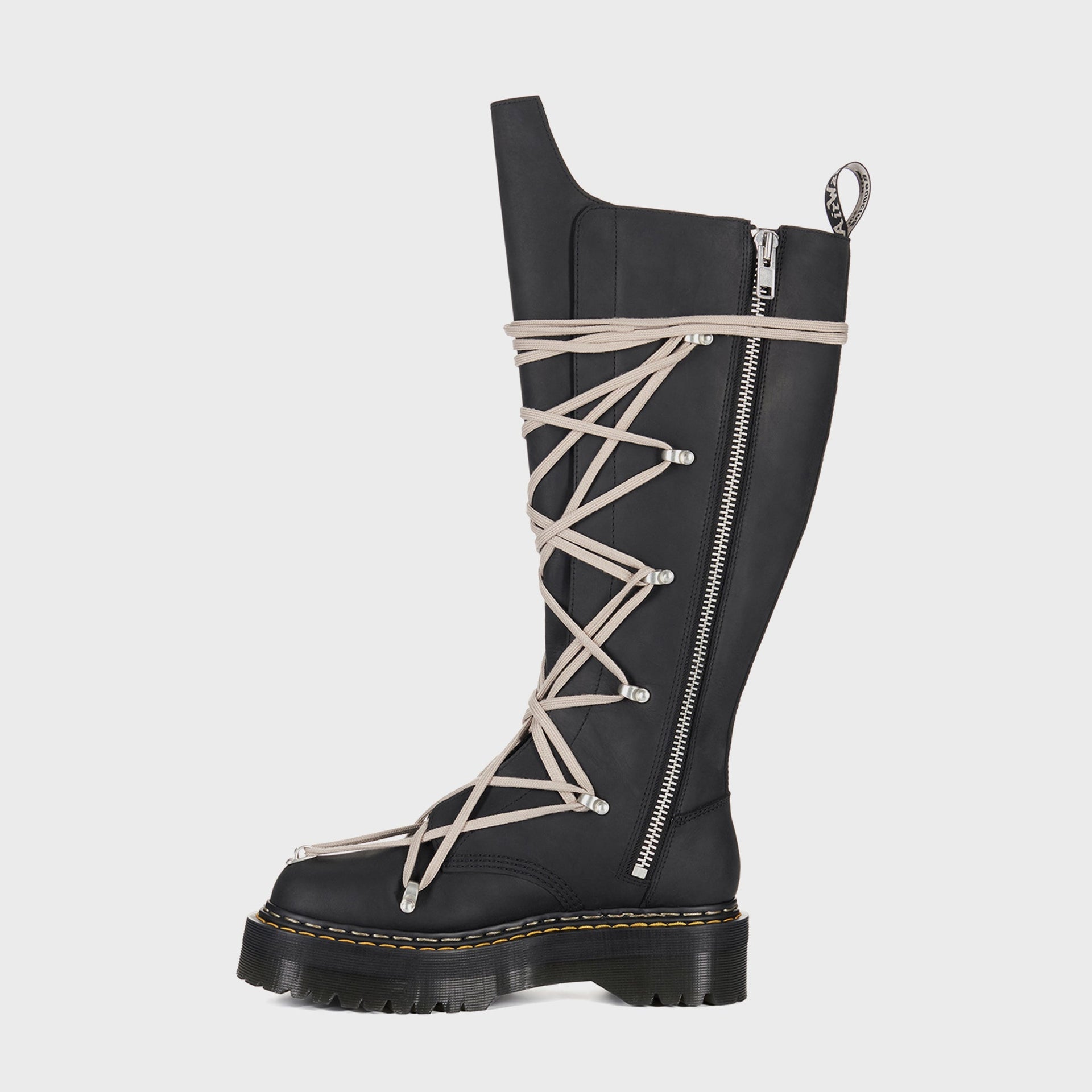 Dr. Martens x Rick Owens DRKSHDW 1B60 Quad Sole Pentalace Boot - Black