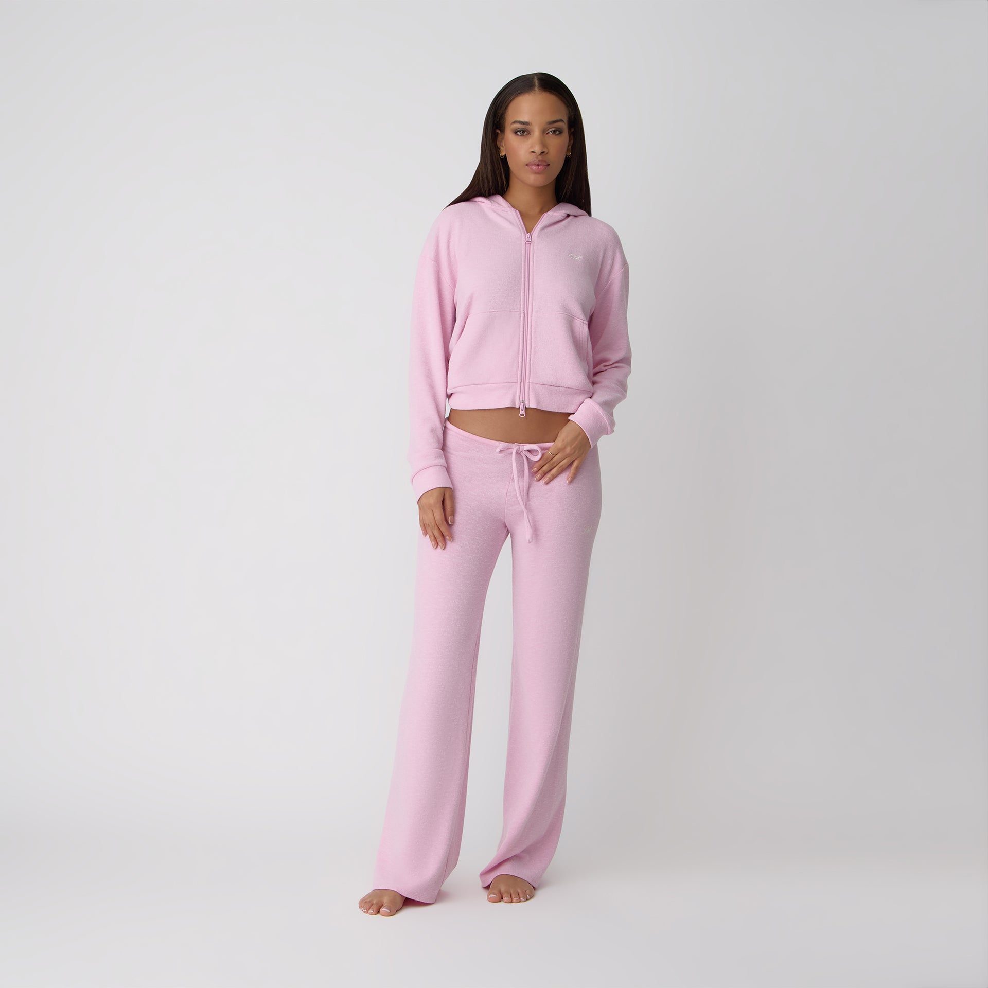Kith Women Leary Lounge Zip Hoodie - Poppet
