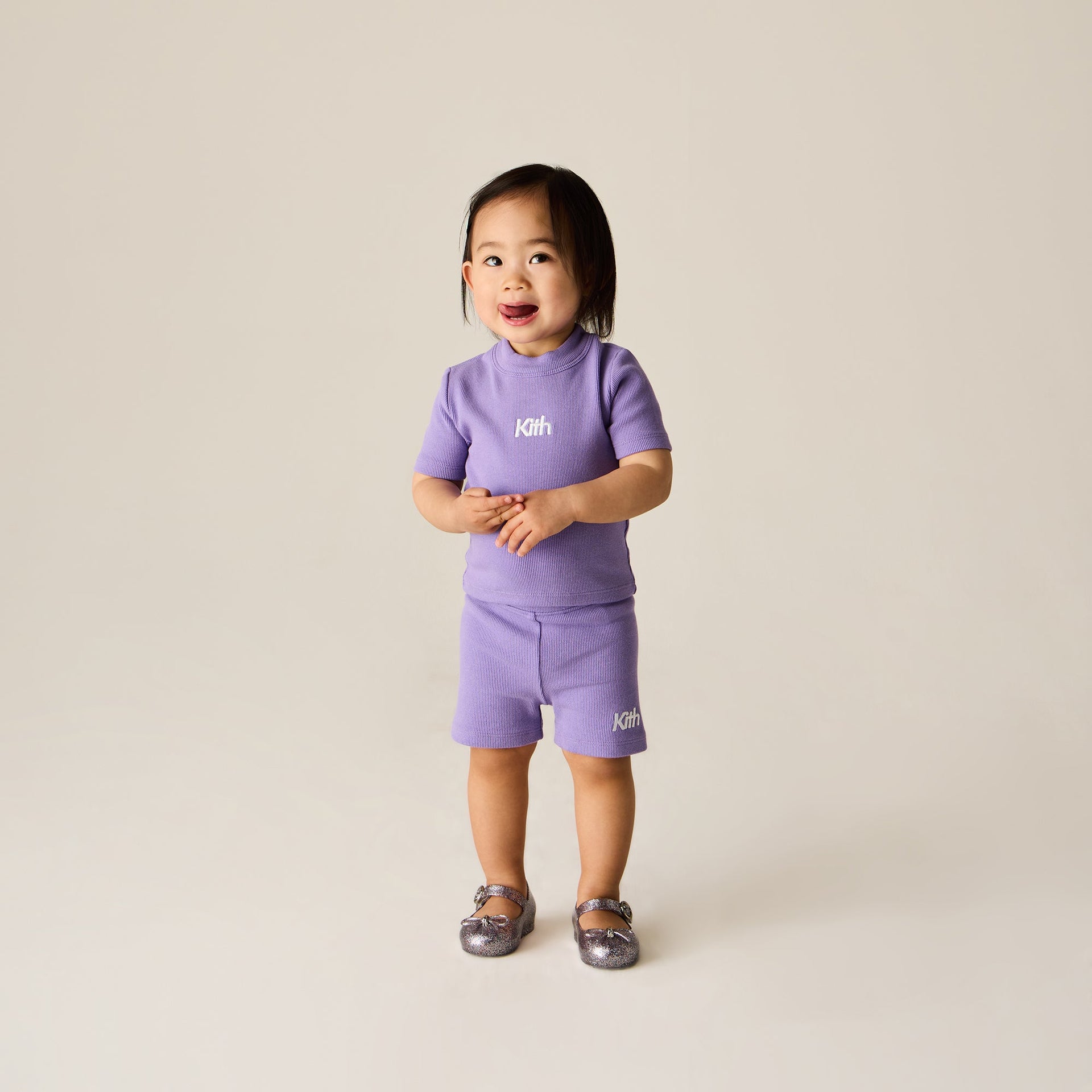 Kith Baby Rib Mulberry Tee - Iris