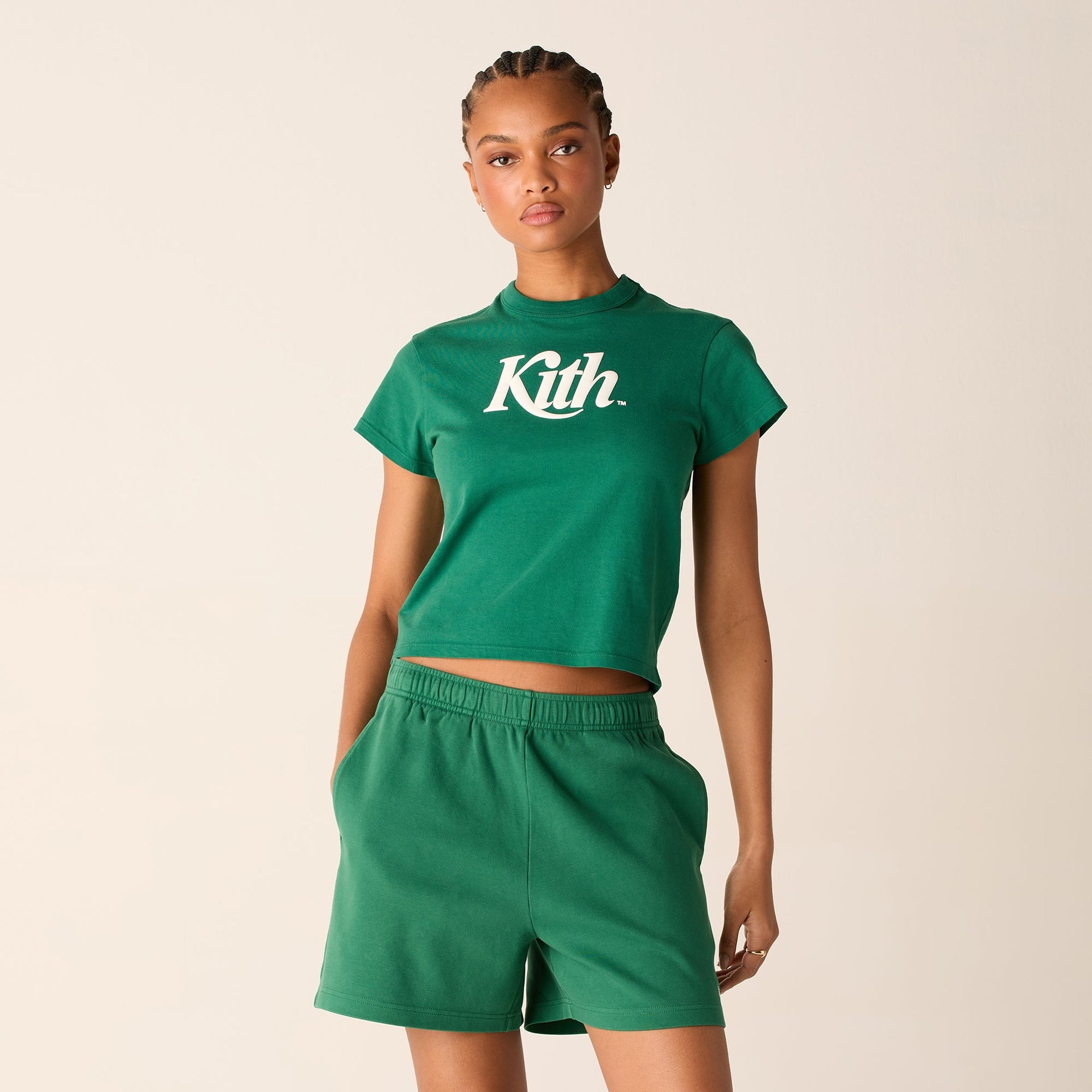 Kith Women Swash Logo Mulberry Vintage Tee - Newt