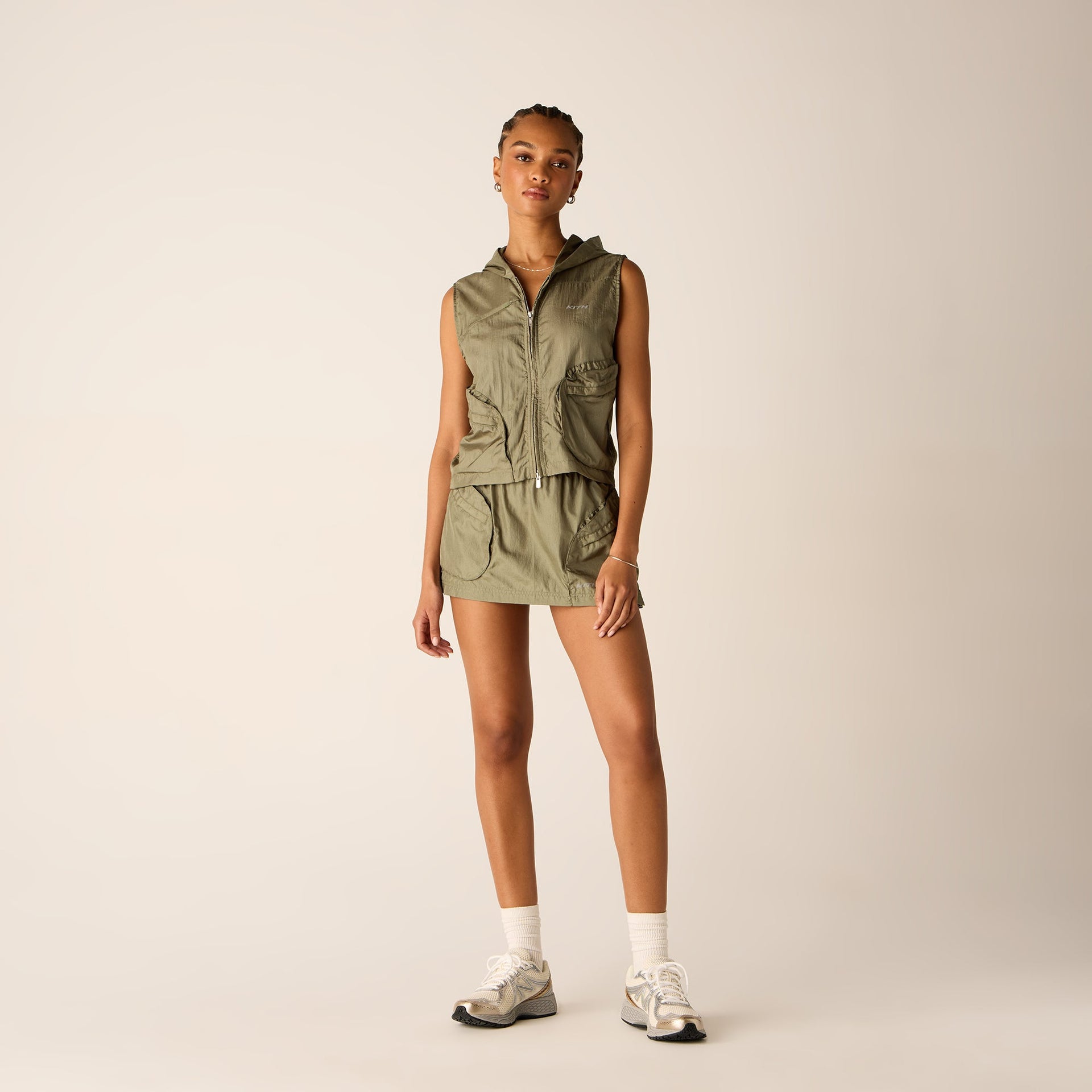 Kith Women Verena Sporty Hoodie Vest - Bay Breeze