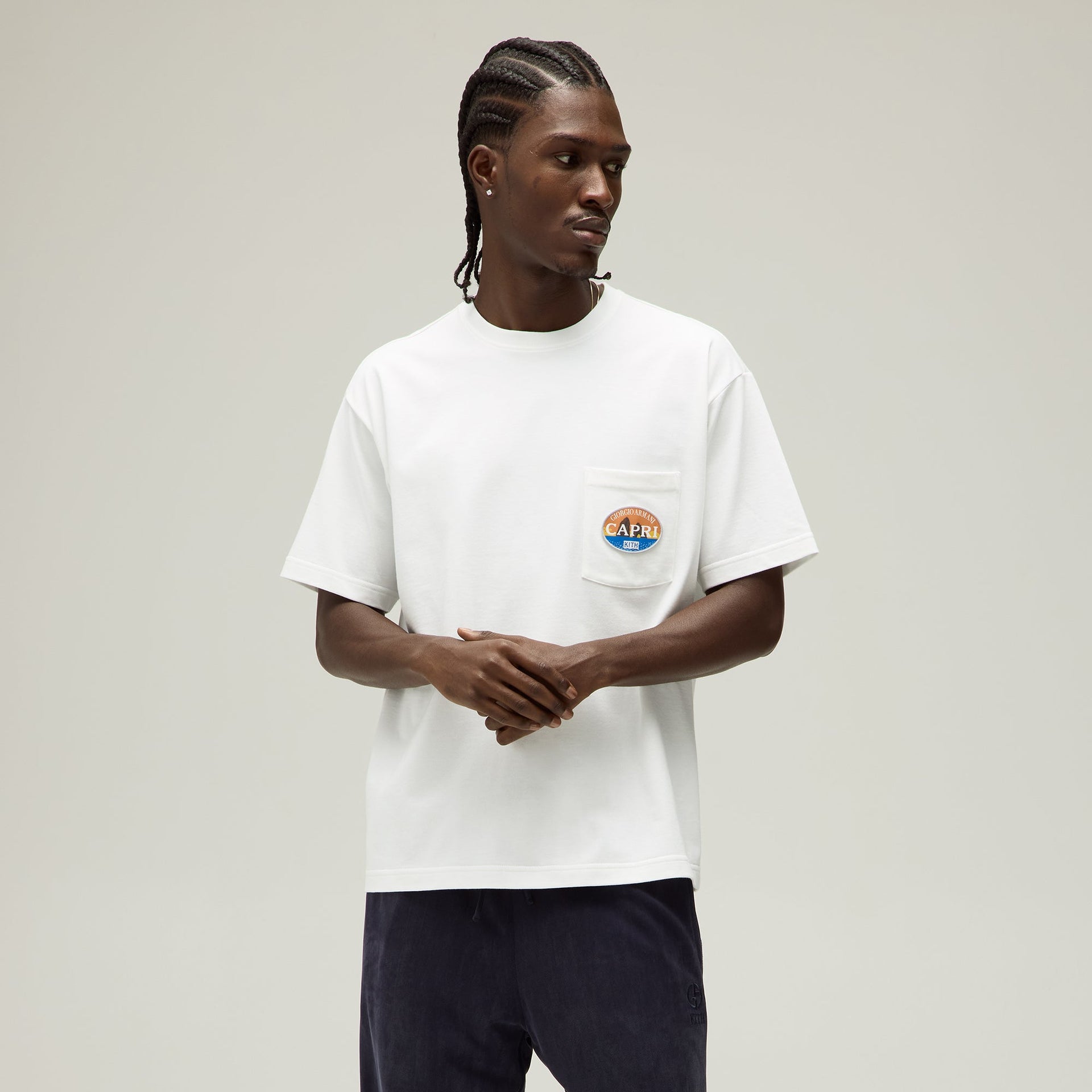 Giorgio Armani & Kith Capri Pocket Tee - White