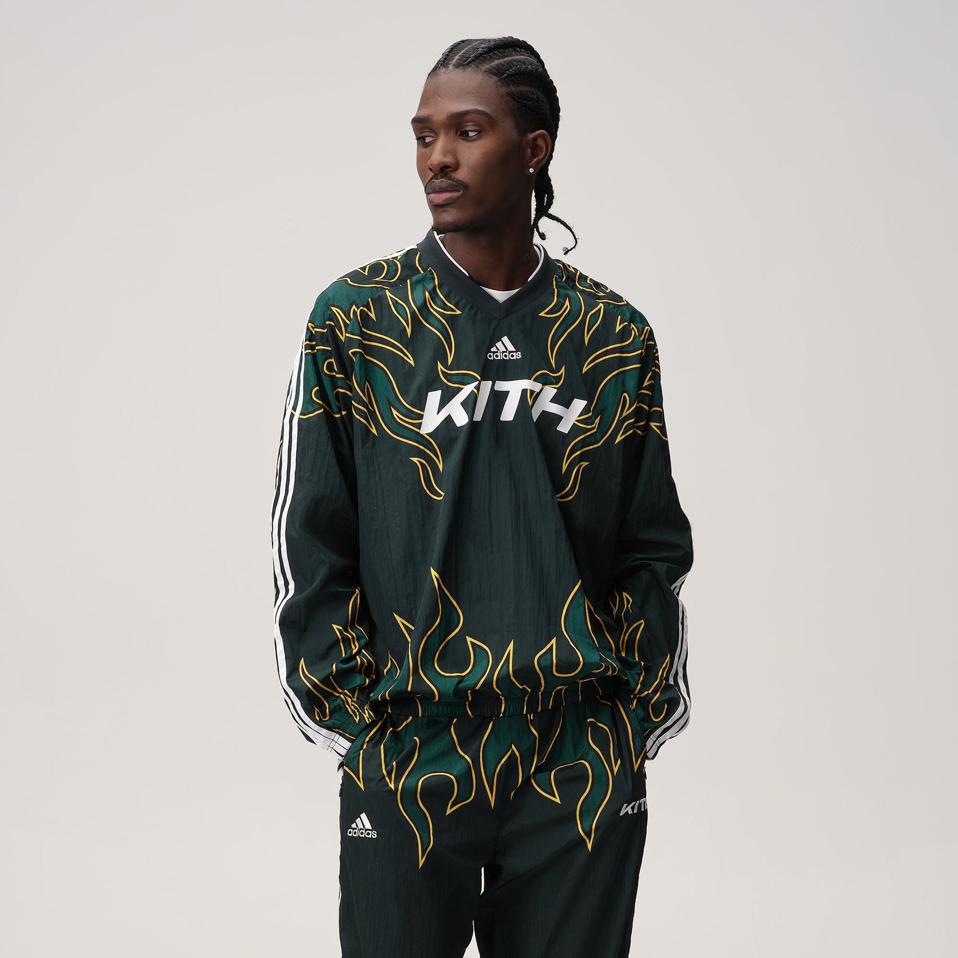 Kith for adidas Football Long Sleeve Flame Pullover - Stadium