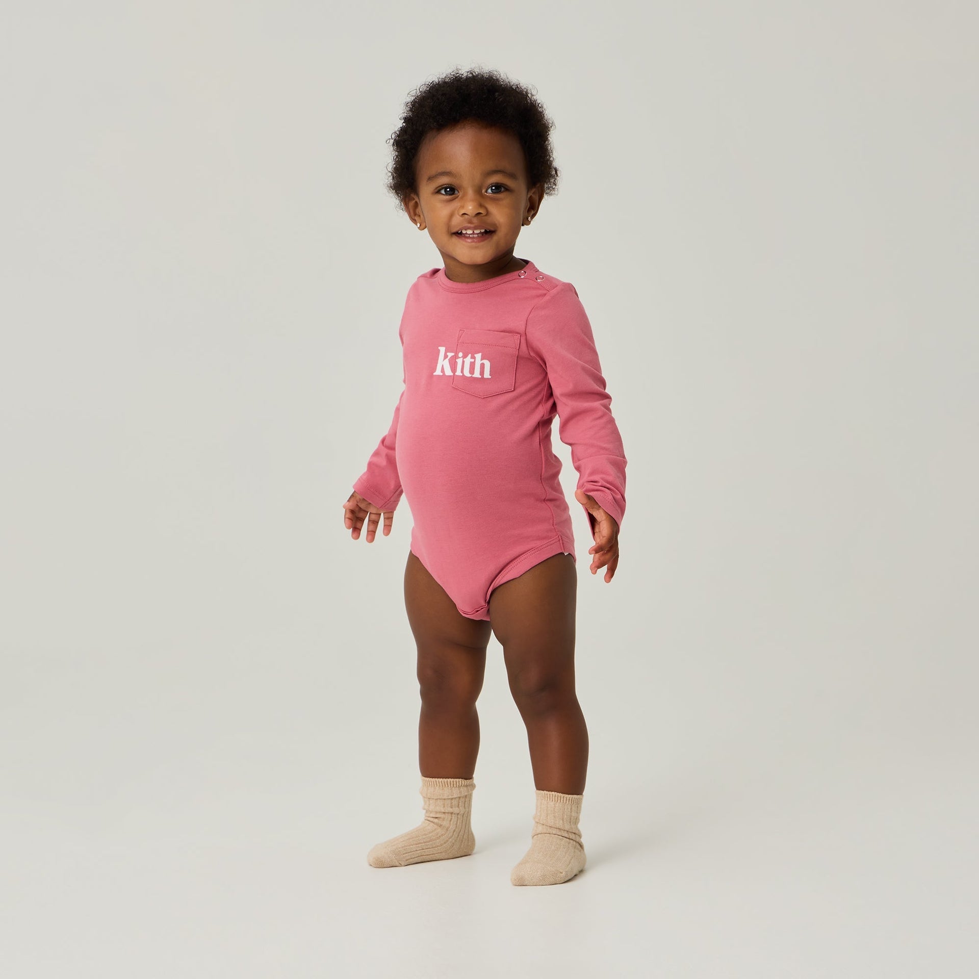 Kith Baby Long Sleeve Quinn Bodysuit - Affection