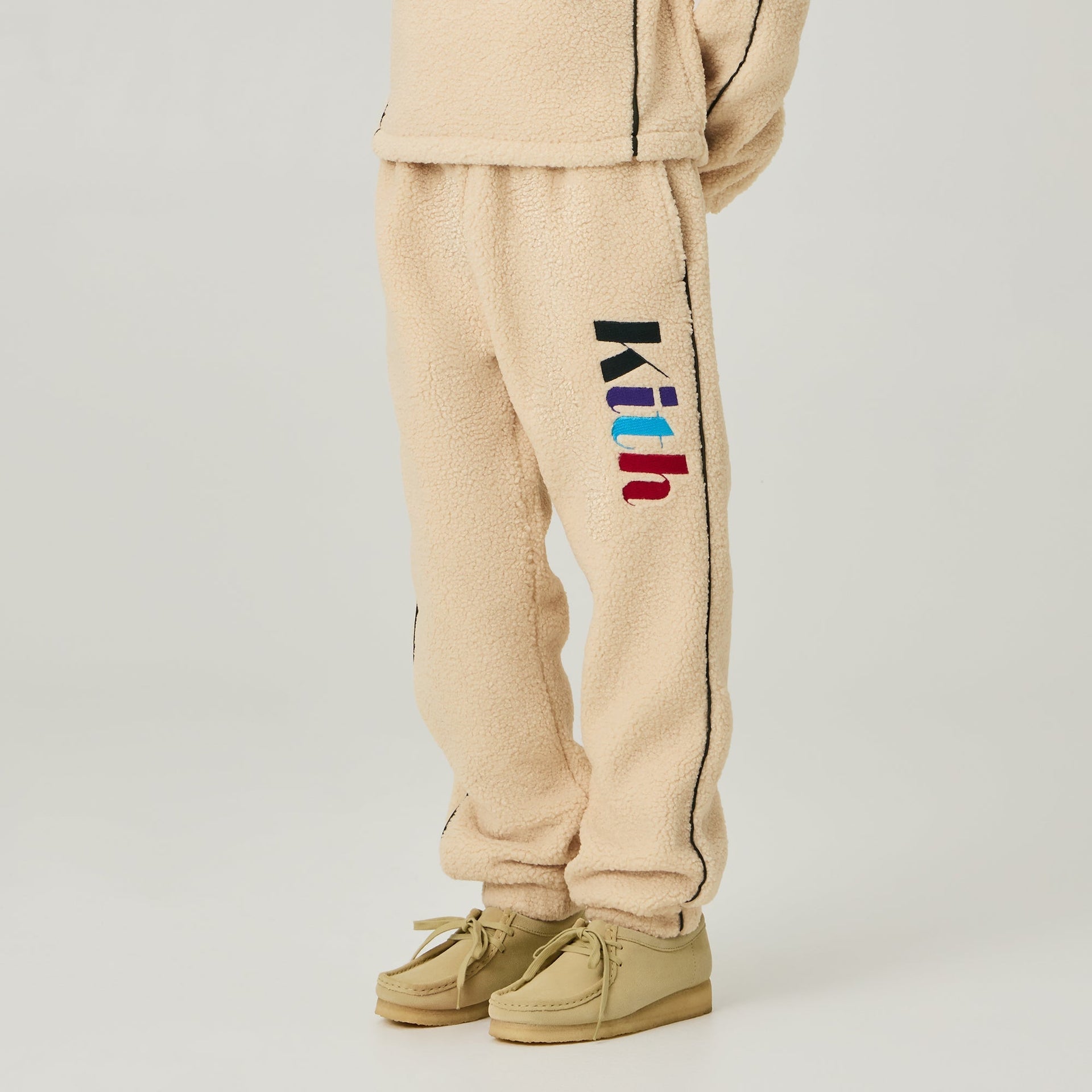 Kith Kids Sherpa Logo Sweatpant - Oat