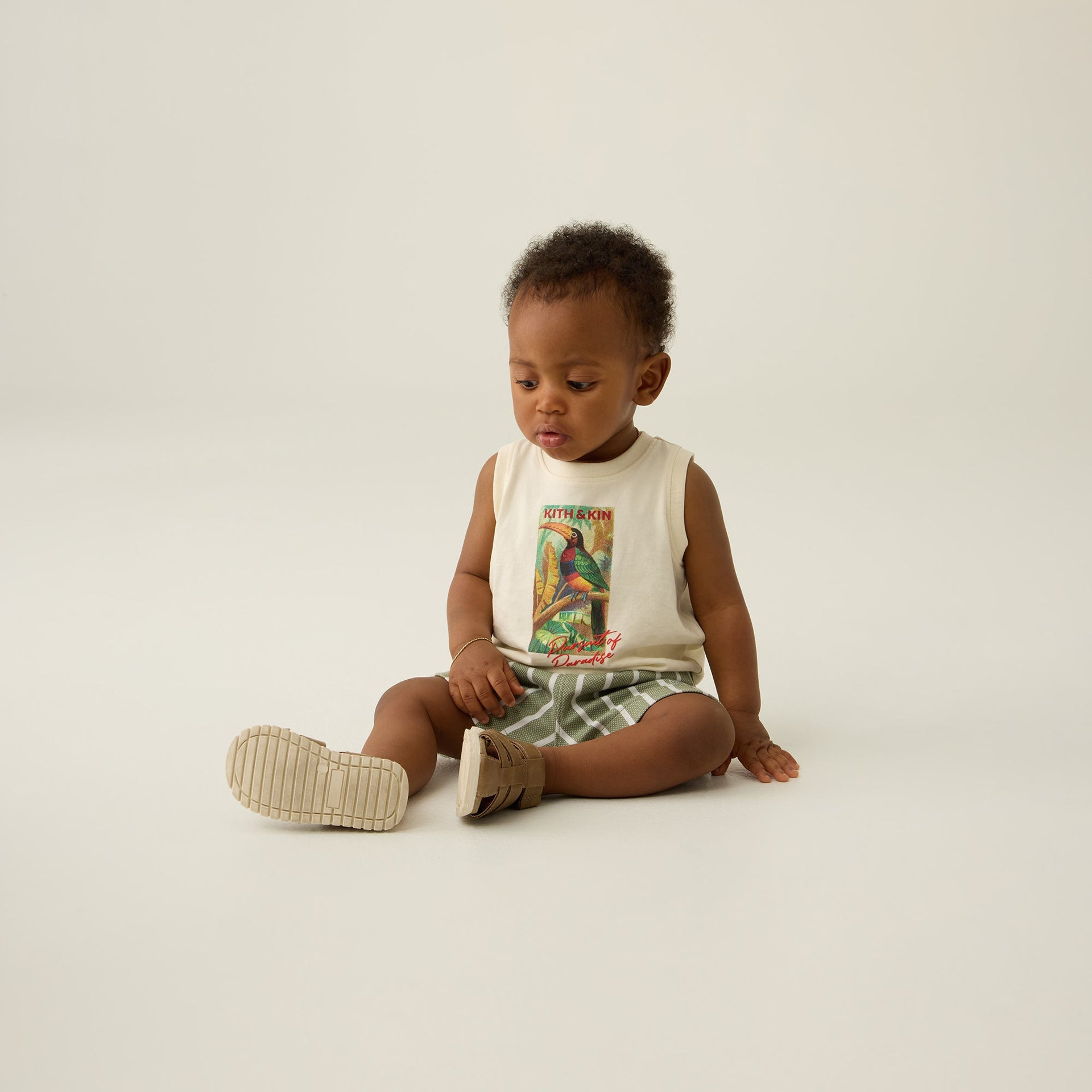 Kith Baby Pursuit of Paradise Muscle Tank - Sandrift