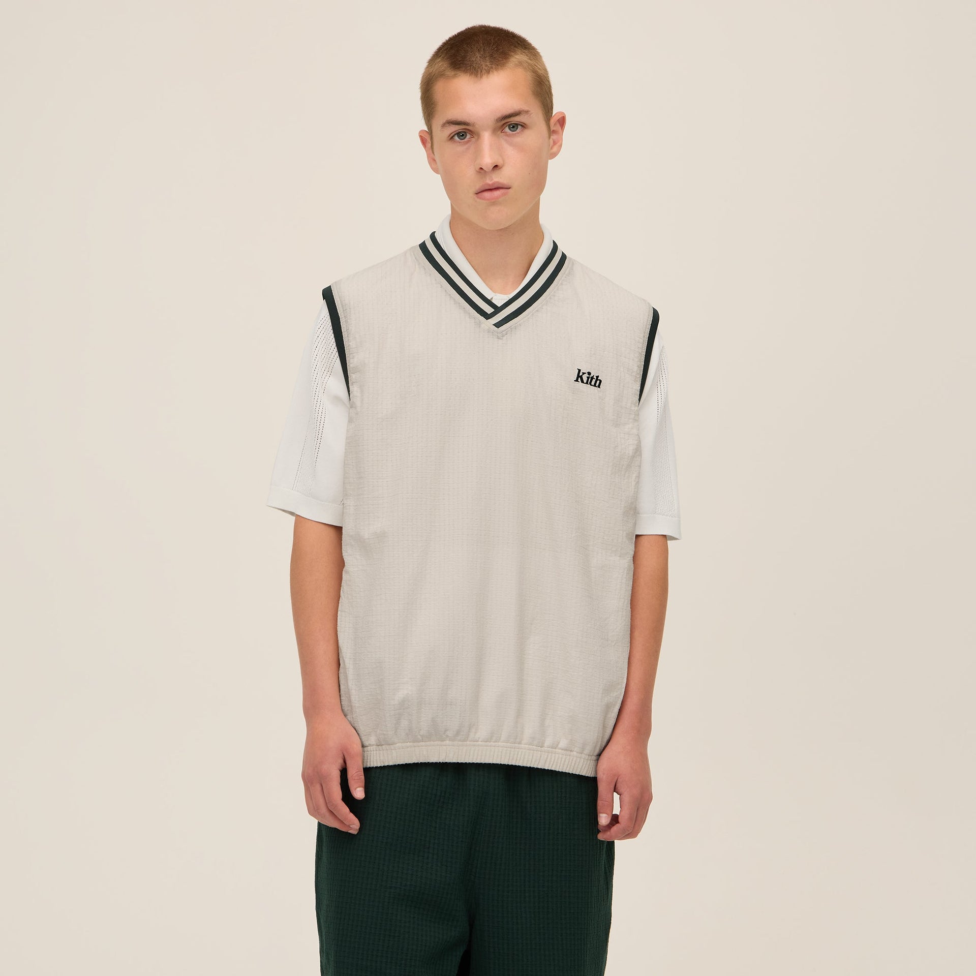 Kith for Wilson Dobby Reversible Vest - Sandrift