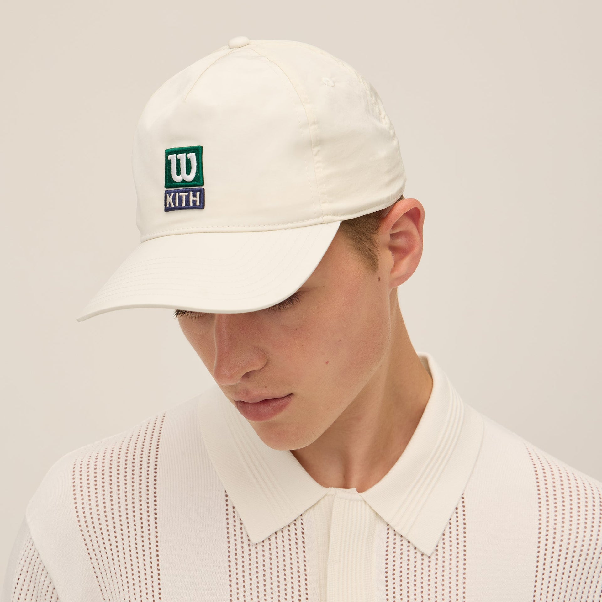 Kith for Wilson Nylon Baylow Pinch Crown Cap - Sandrift