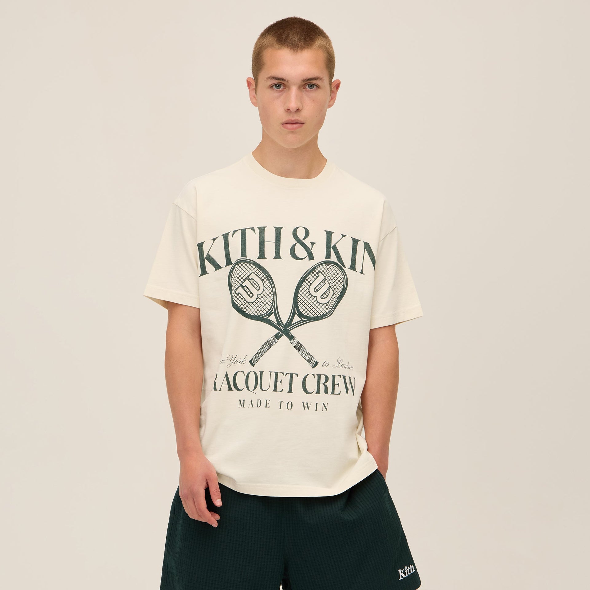 Kith for Wilson Racquet Crew Vintage Tee - Sandrift