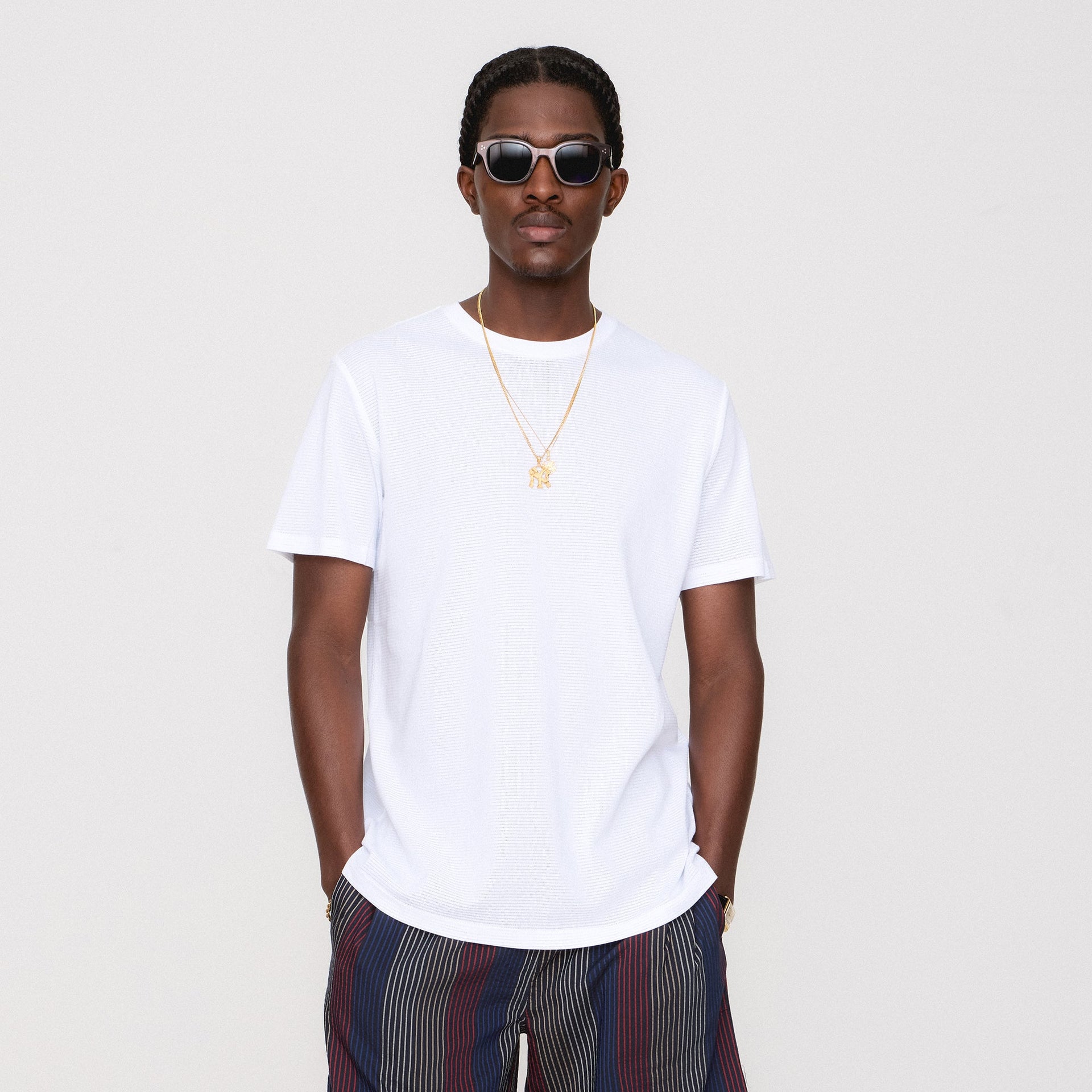 Kith Pointelle Mesh Heathrow Tee - White