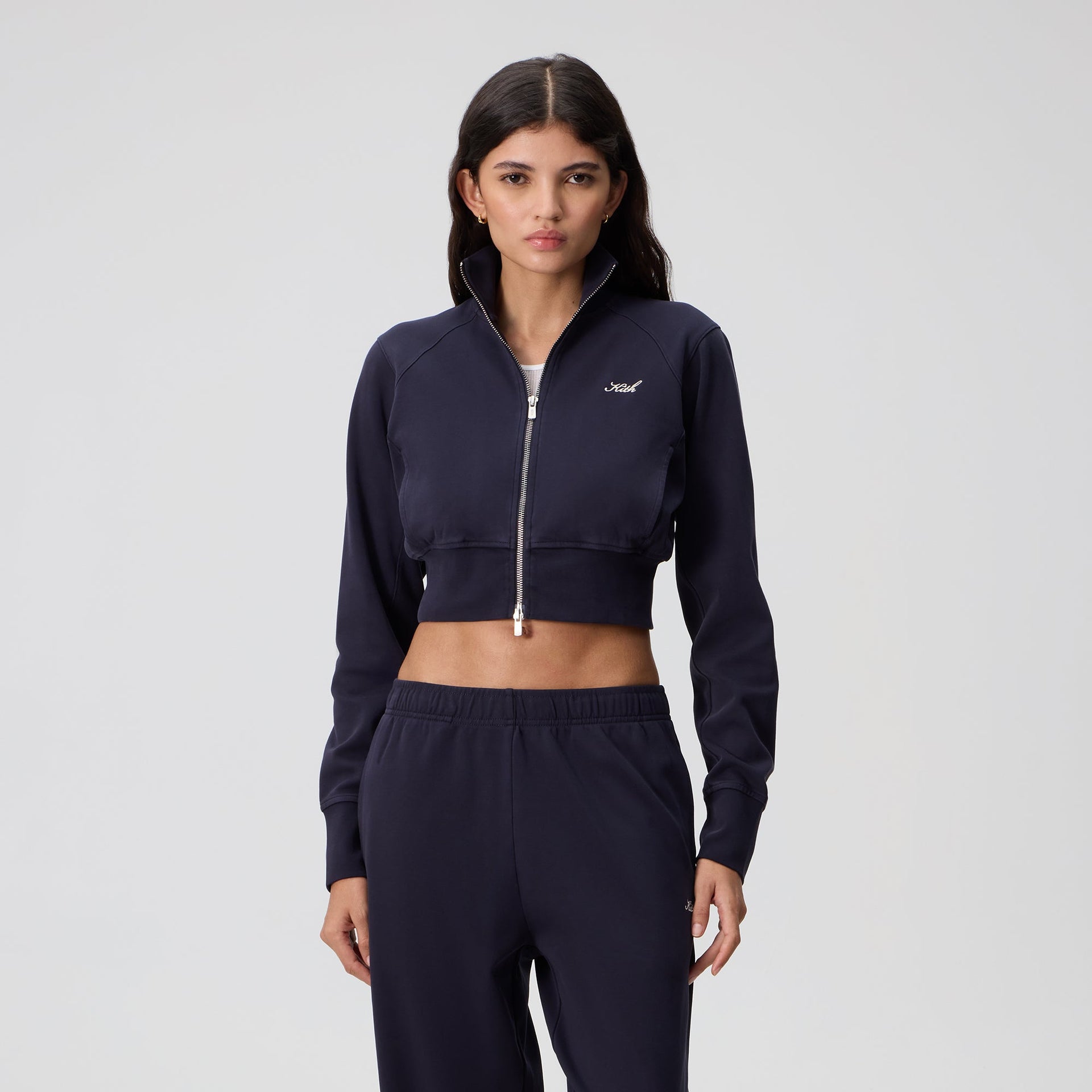 Kith Women Davin Cropped Track Zip - Ink - PH