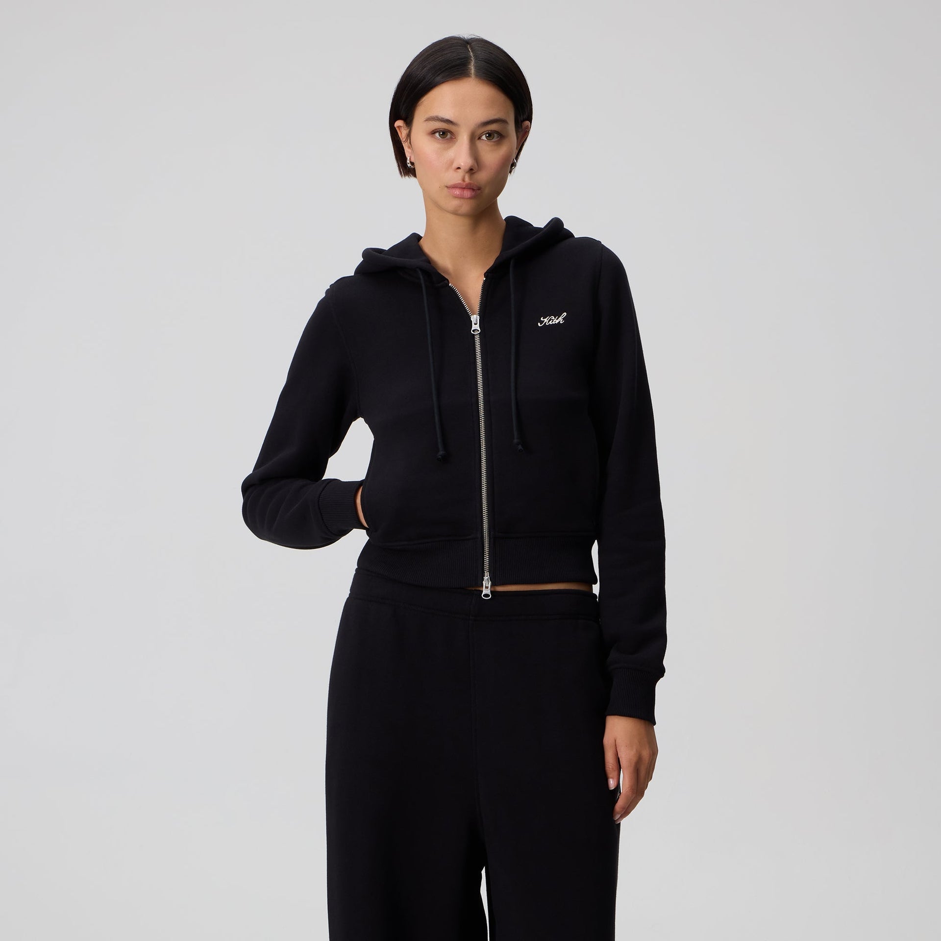 Kith Women Tye Zip Hoodie - Black