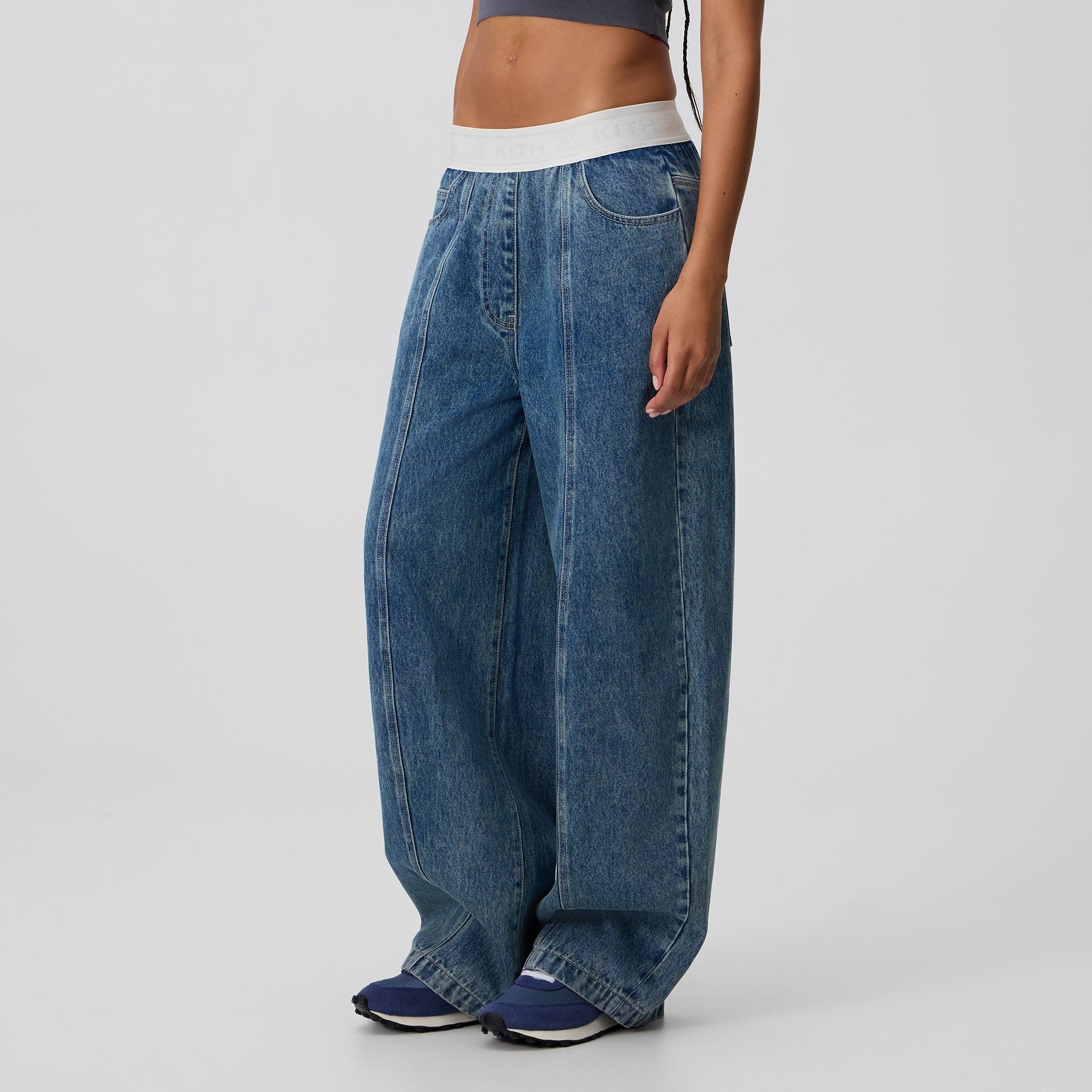 Kith Women Dana Logo Denim Pant - Luka Wash