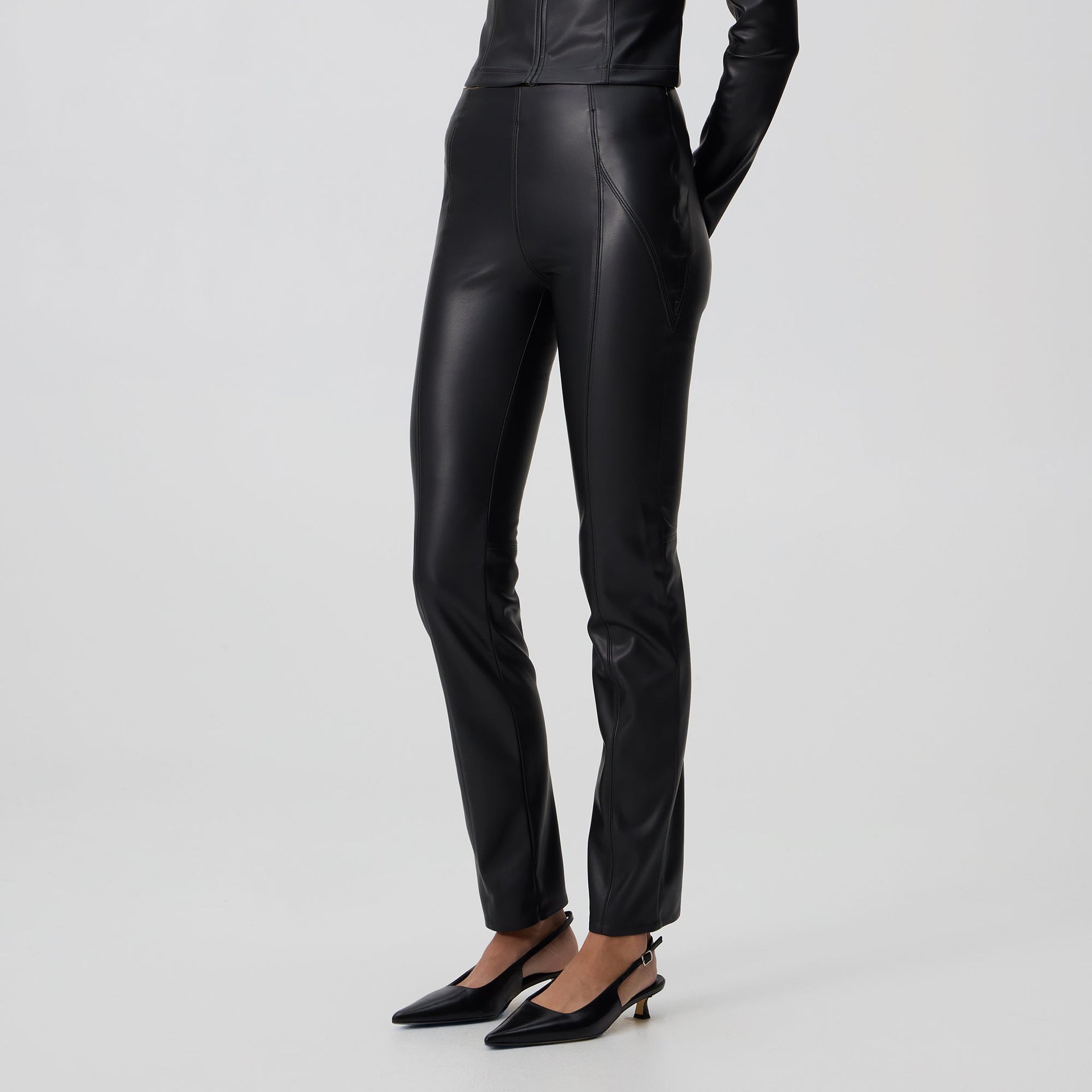 Kith Women Sora II Faux Leather Pant - Black
