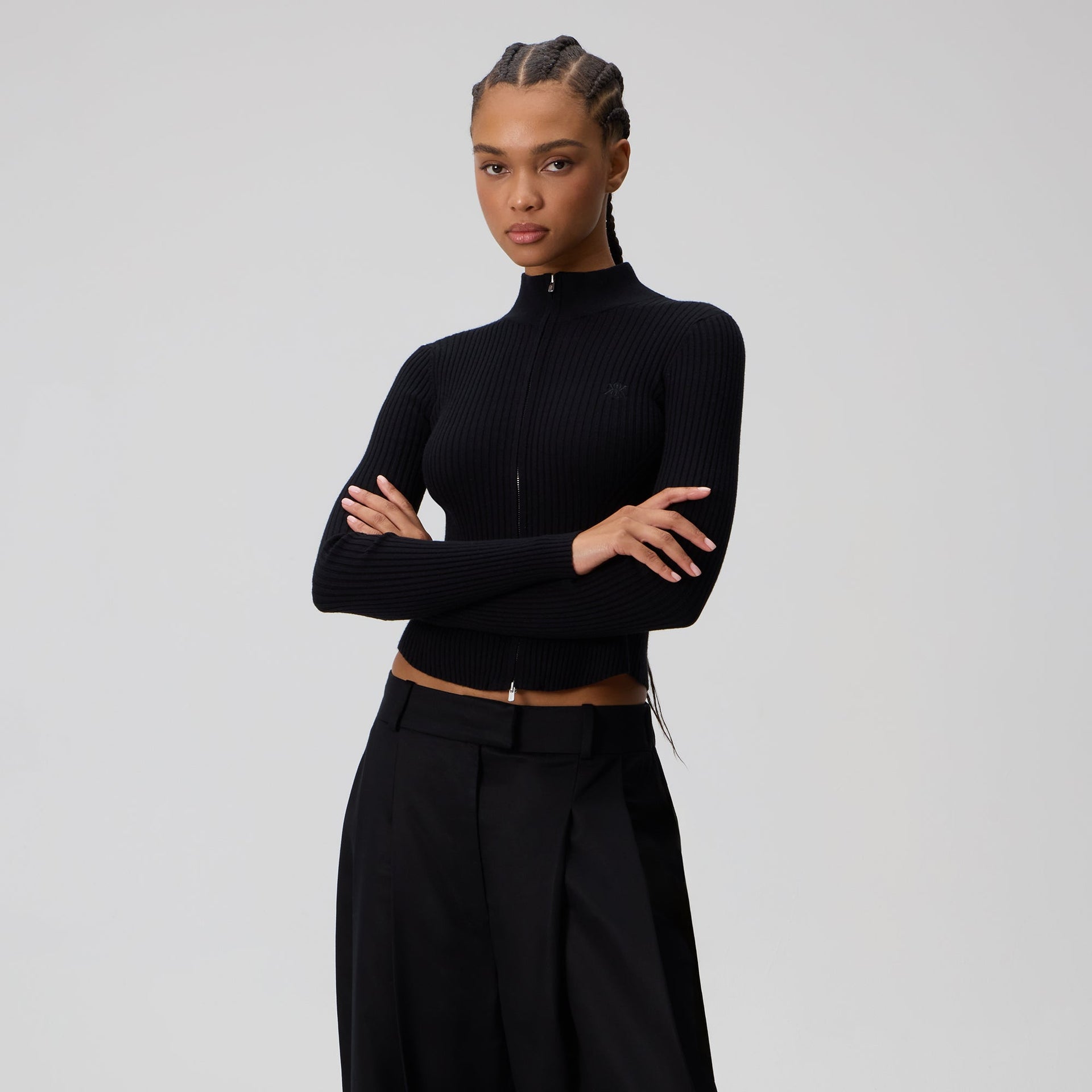 Kith Women Ina Sweater Track Zip - Black